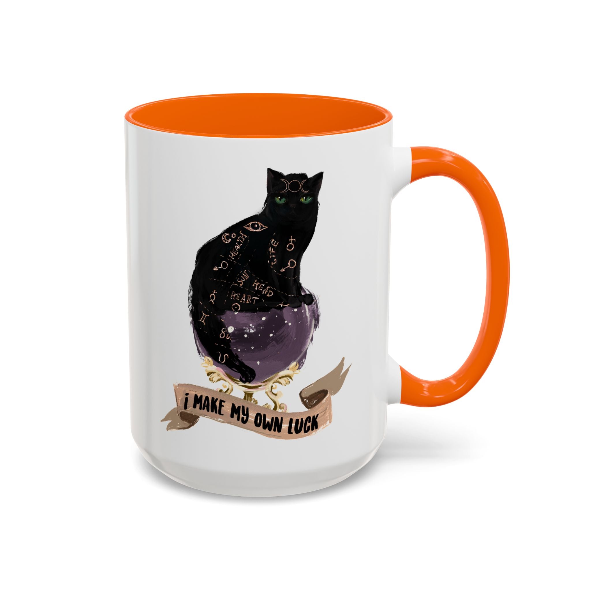 I MAKE MY OWN LUCK // 15 oz COFFEE MUG