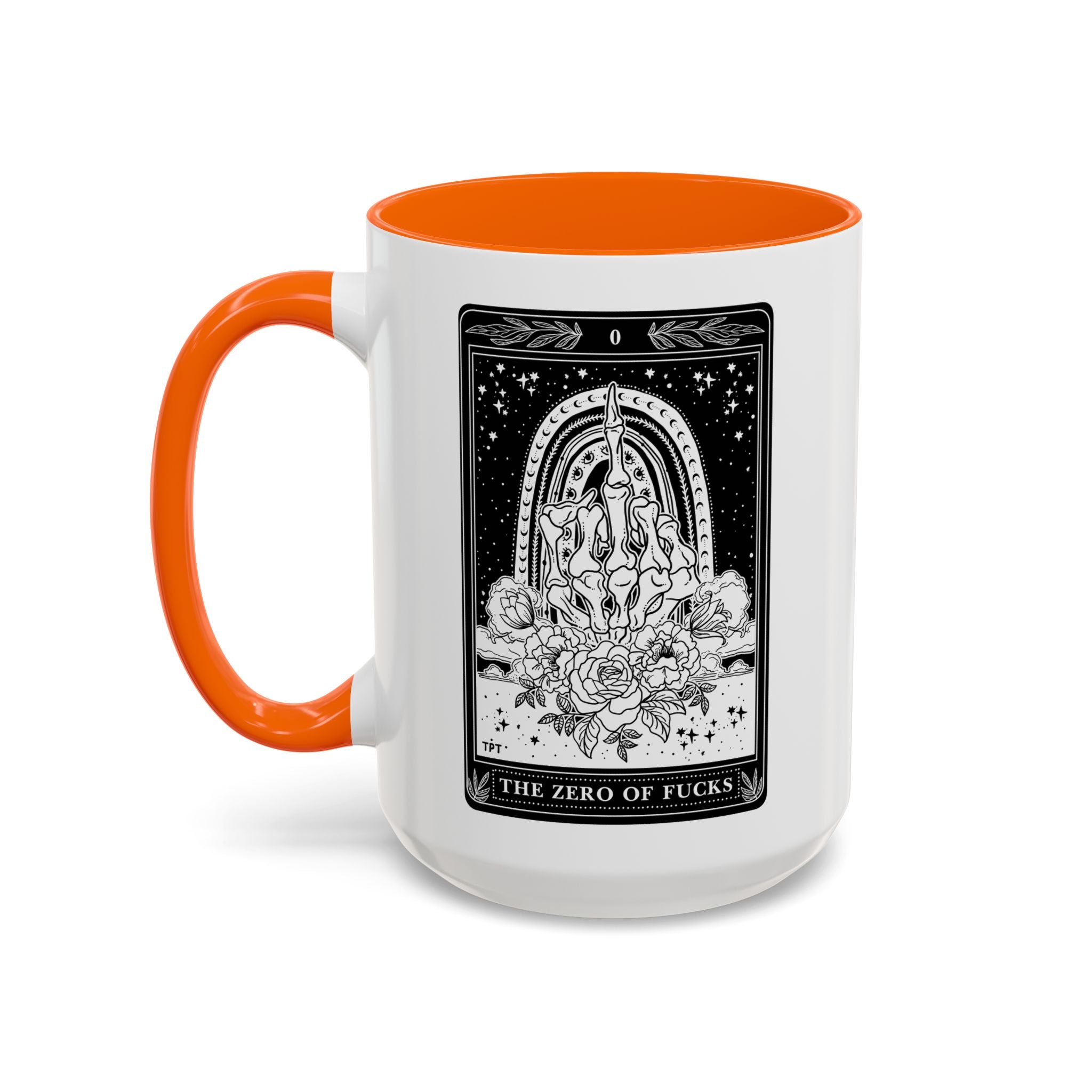 THE ZERO OF FUCKS (B&W) // 15 oz COFFEE MUG