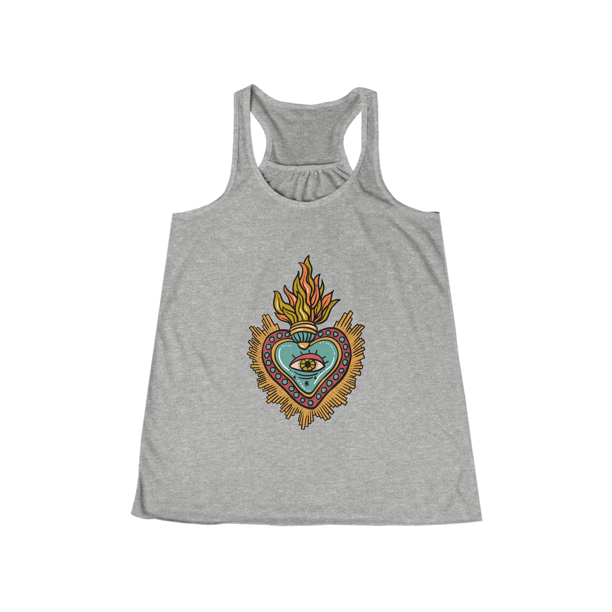 SACRED HEART // FLOWY RACERBACK TANK