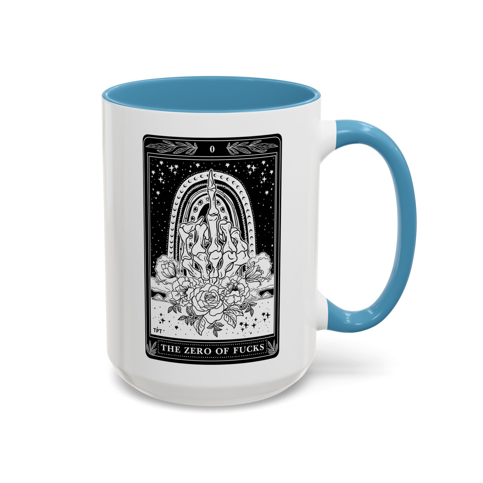 THE ZERO OF FUCKS (B&W) // 15 oz COFFEE MUG