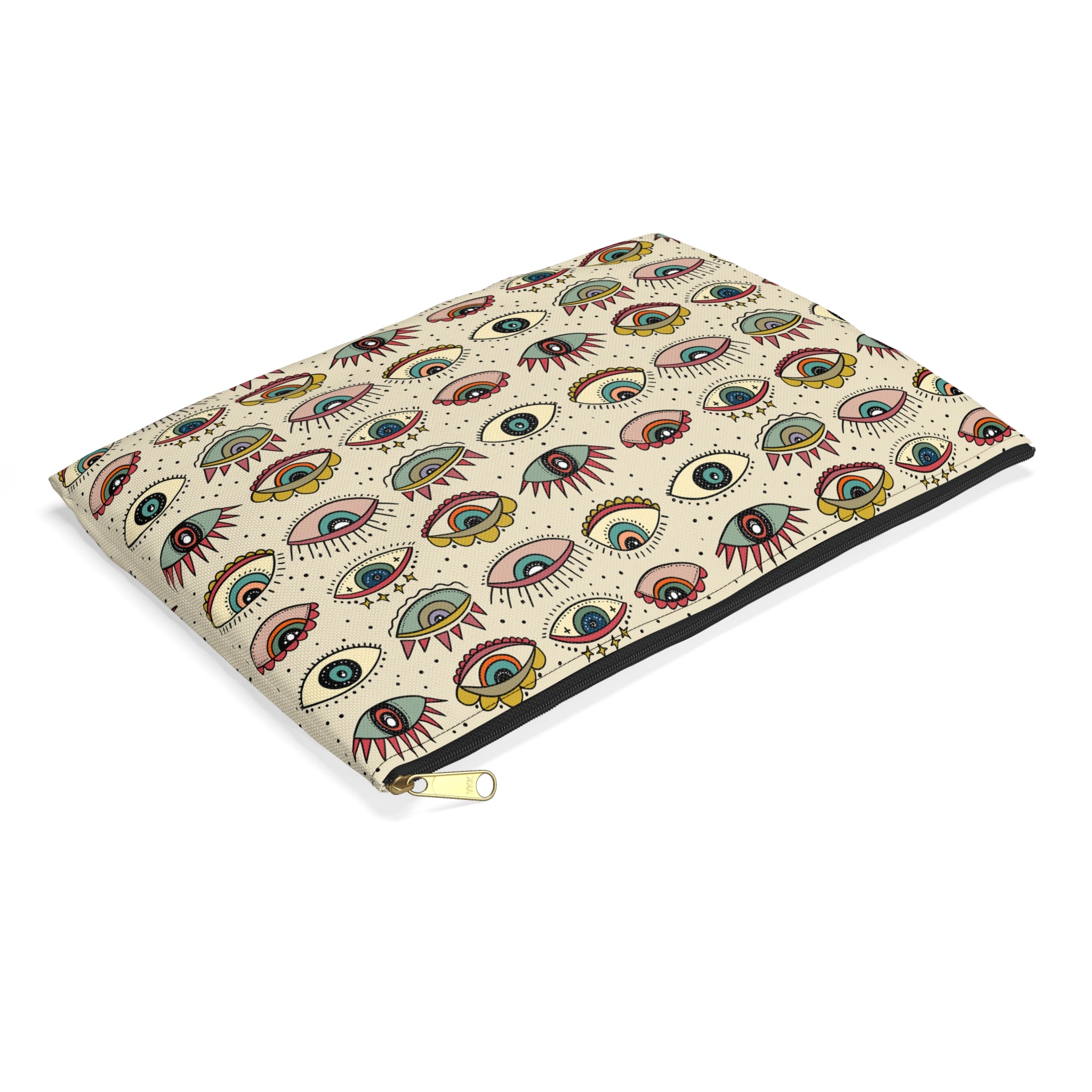 SLEEP WITH ONE EYE OPEN // COSMETIC ZIP POUCH