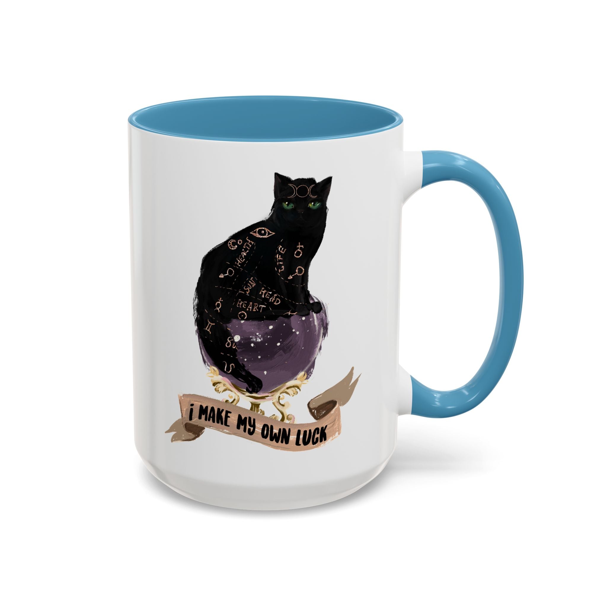 I MAKE MY OWN LUCK // 15 oz COFFEE MUG