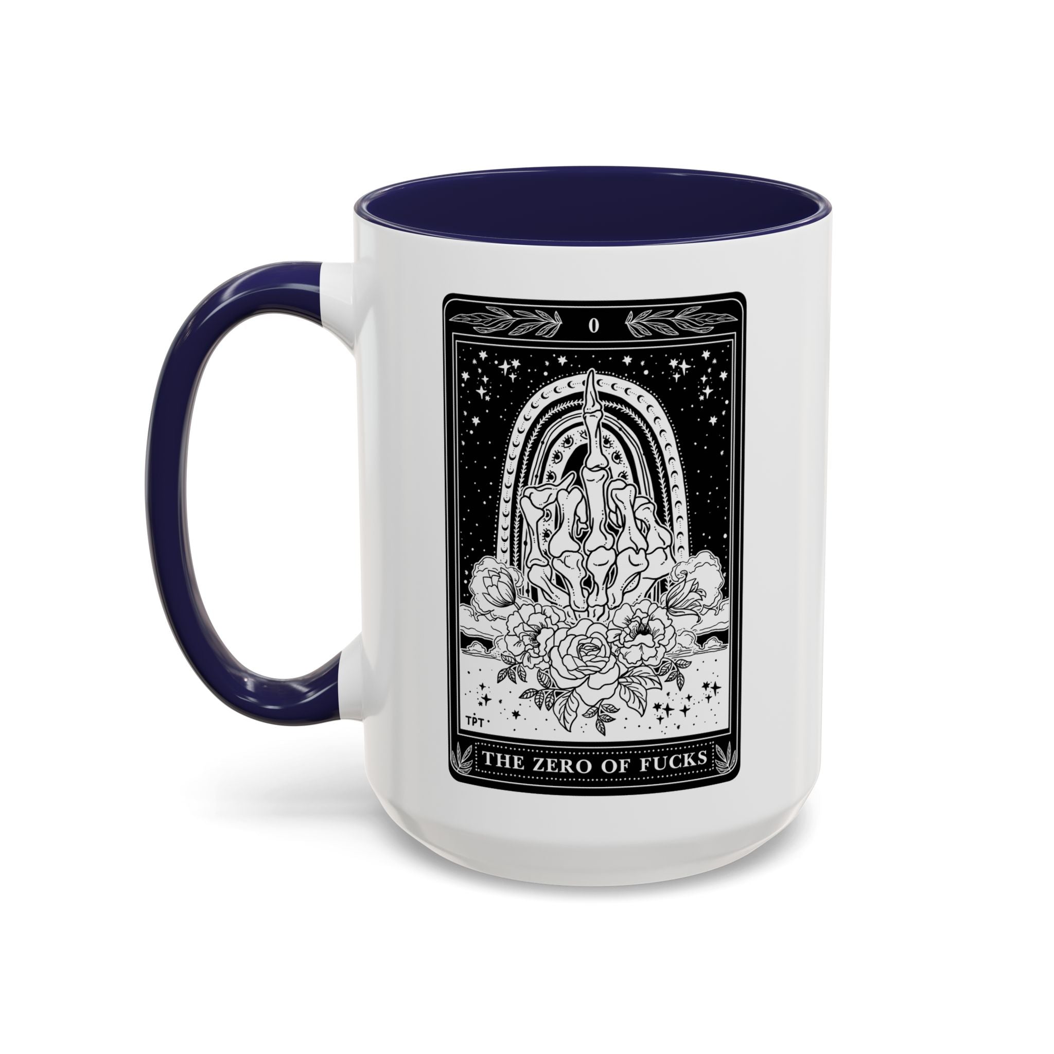 THE ZERO OF FUCKS (B&W) // 15 oz COFFEE MUG