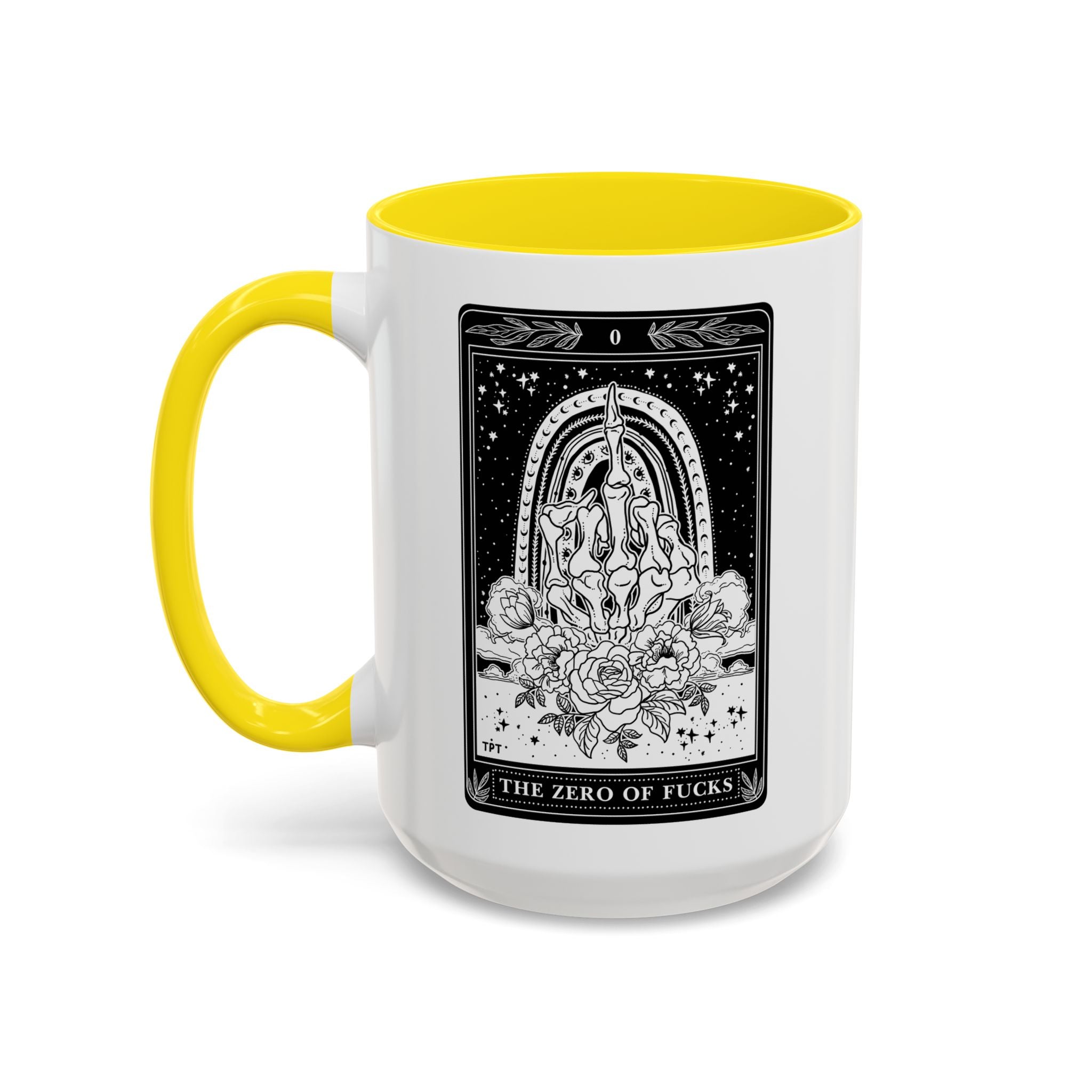 THE ZERO OF FUCKS (B&W) // 15 oz COFFEE MUG