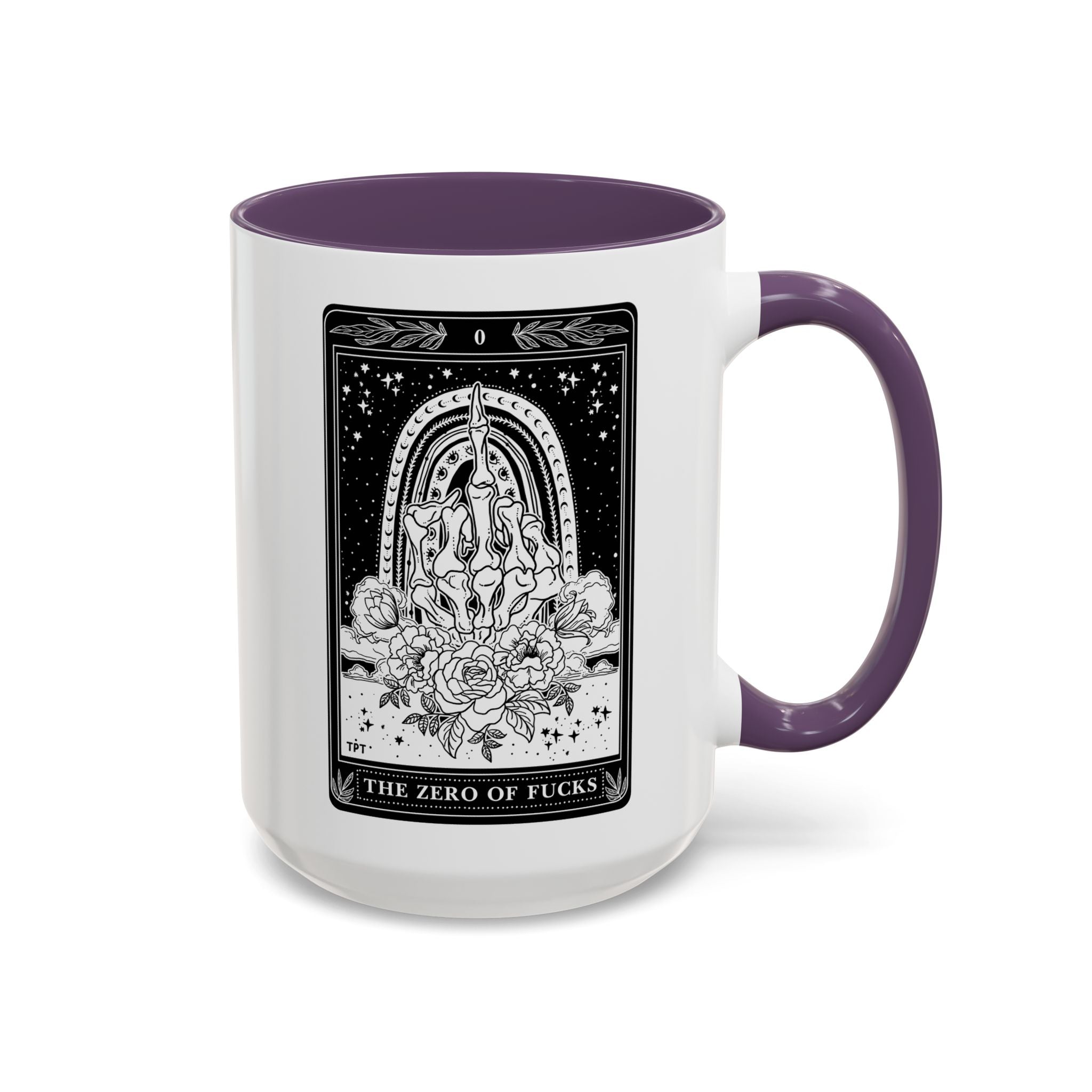THE ZERO OF FUCKS (B&W) // 15 oz COFFEE MUG