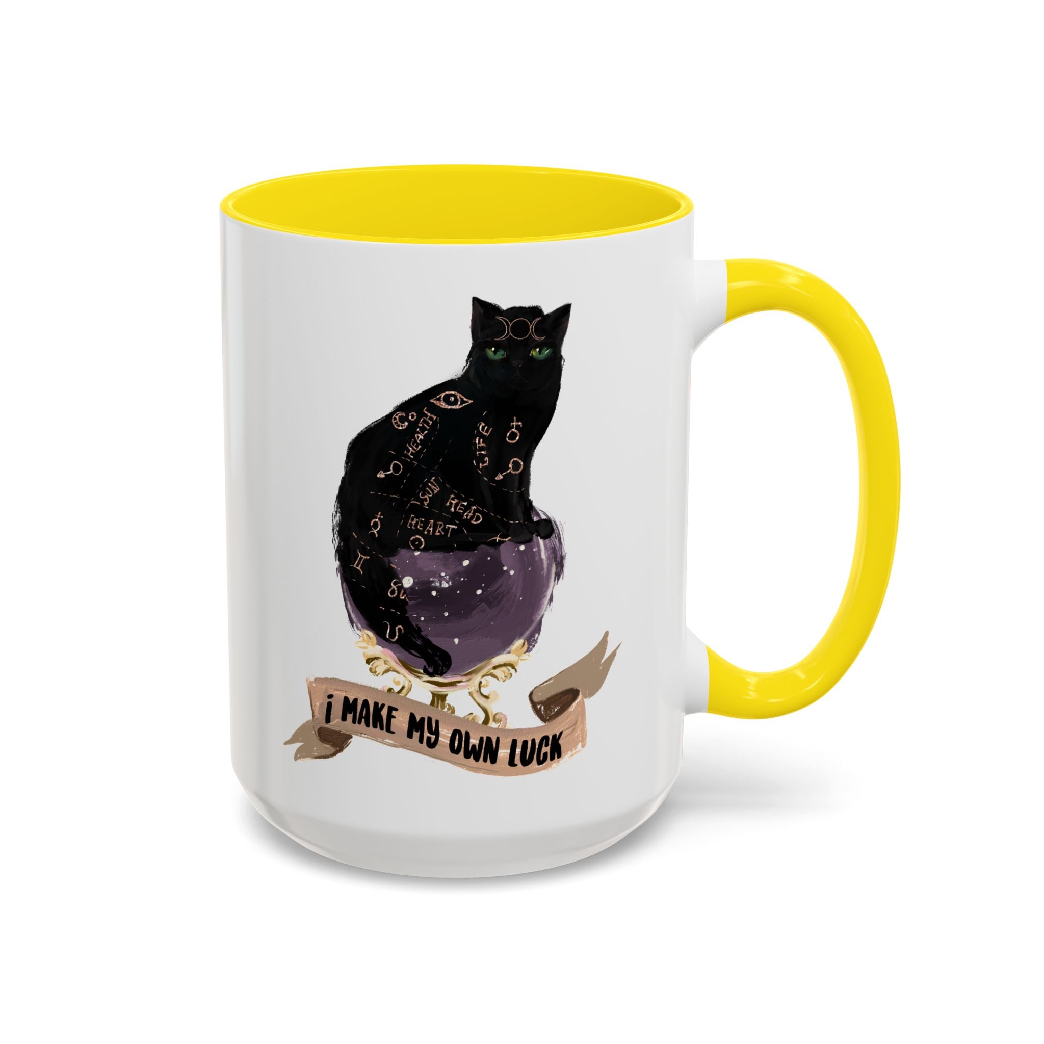 I MAKE MY OWN LUCK // 15 oz COFFEE MUG