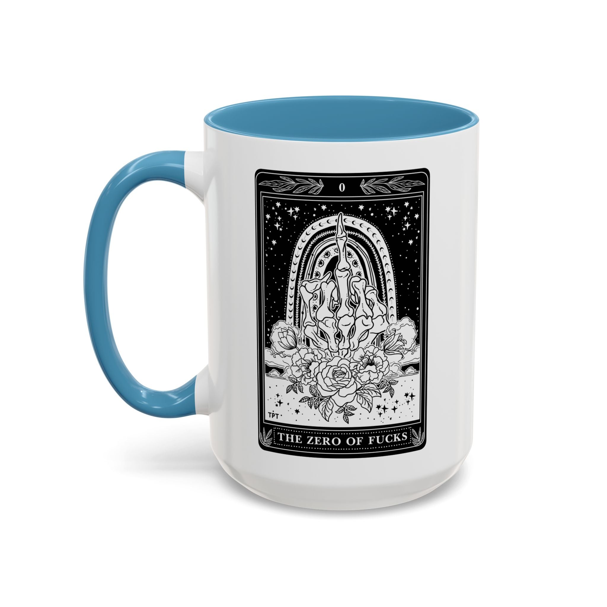 THE ZERO OF FUCKS (B&W) // 15 oz COFFEE MUG