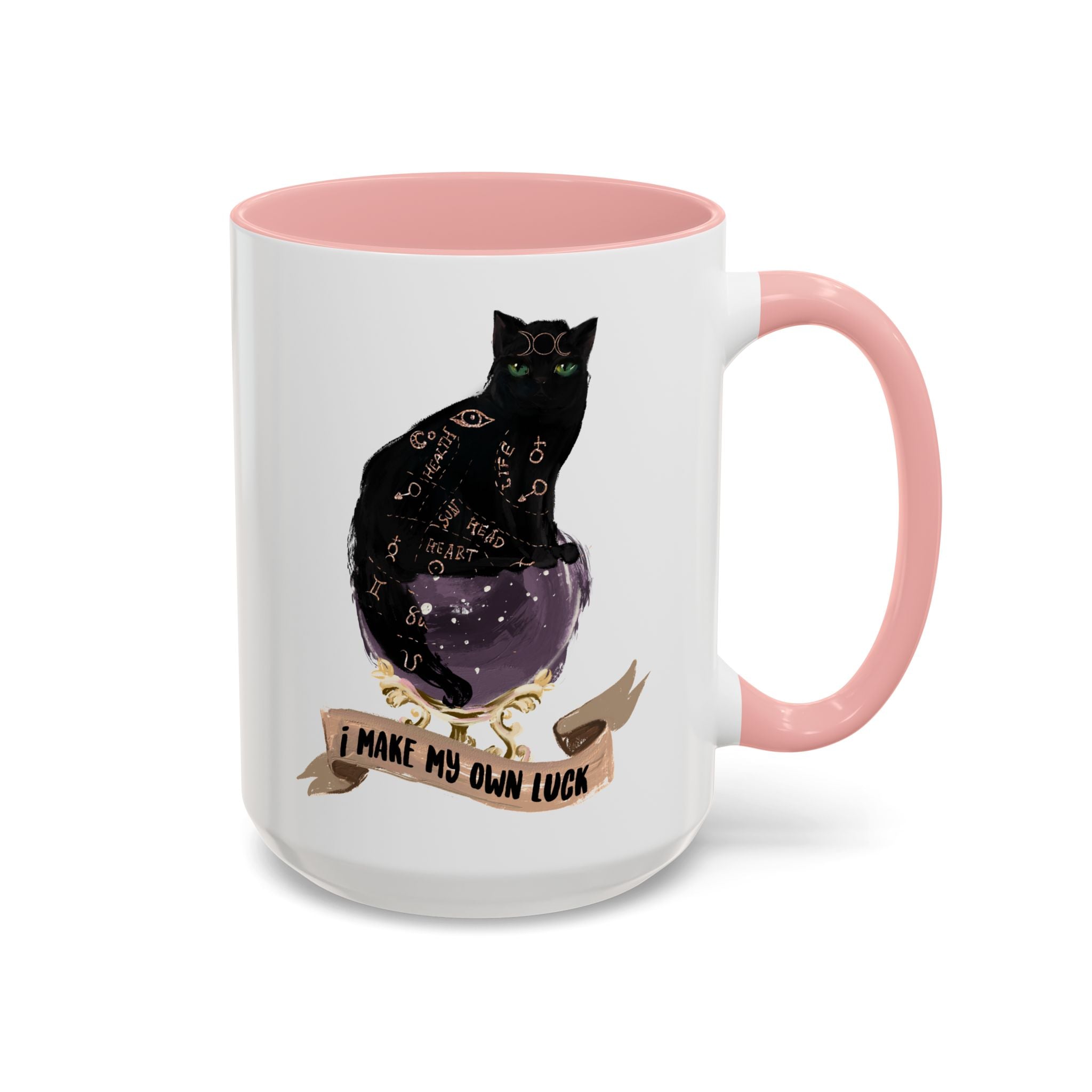 I MAKE MY OWN LUCK // 15 oz COFFEE MUG