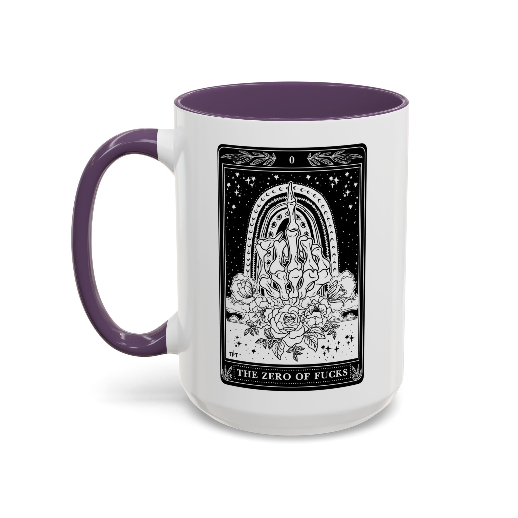 THE ZERO OF FUCKS (B&W) // 15 oz COFFEE MUG