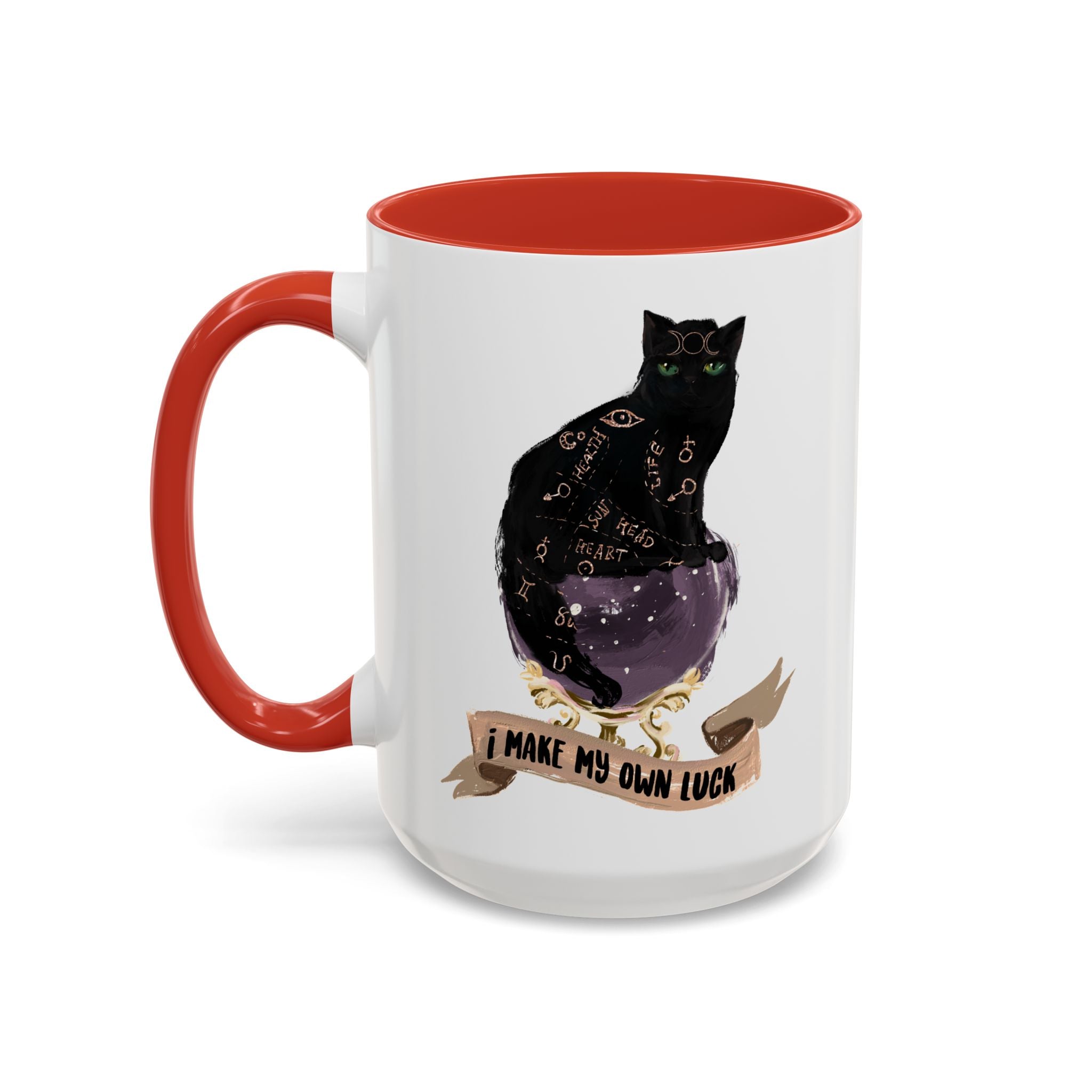 I MAKE MY OWN LUCK // 15 oz COFFEE MUG