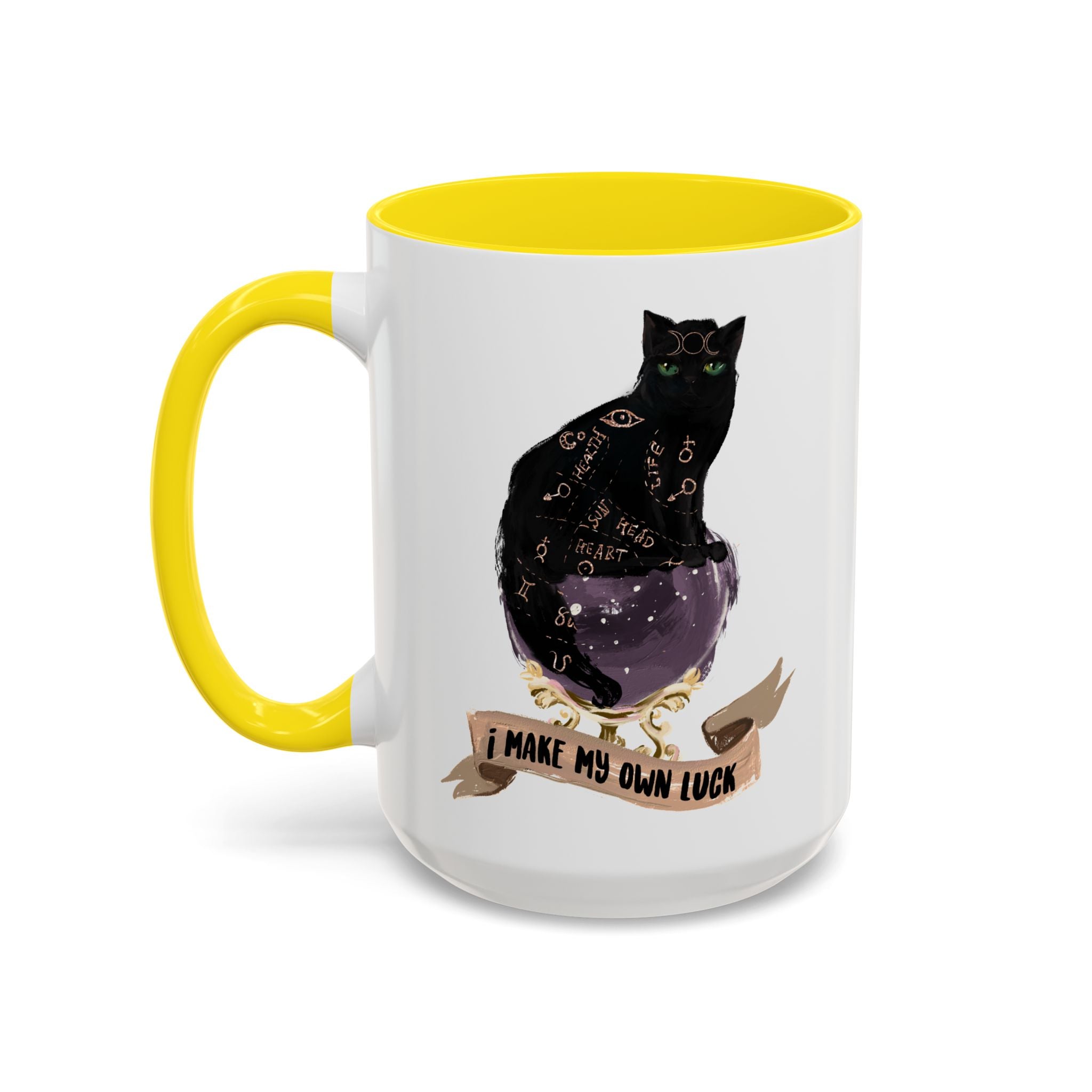 I MAKE MY OWN LUCK // 15 oz COFFEE MUG