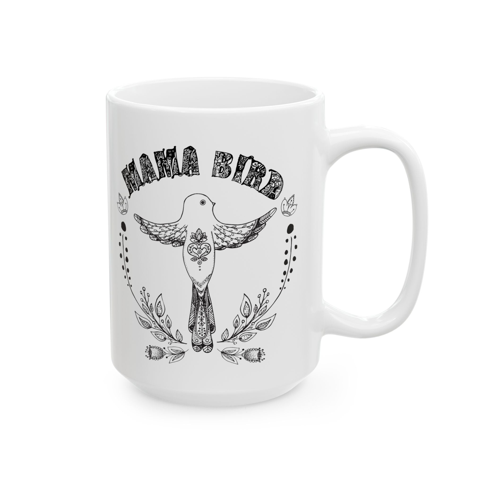 MAMA BIRD // 15 oz MUG