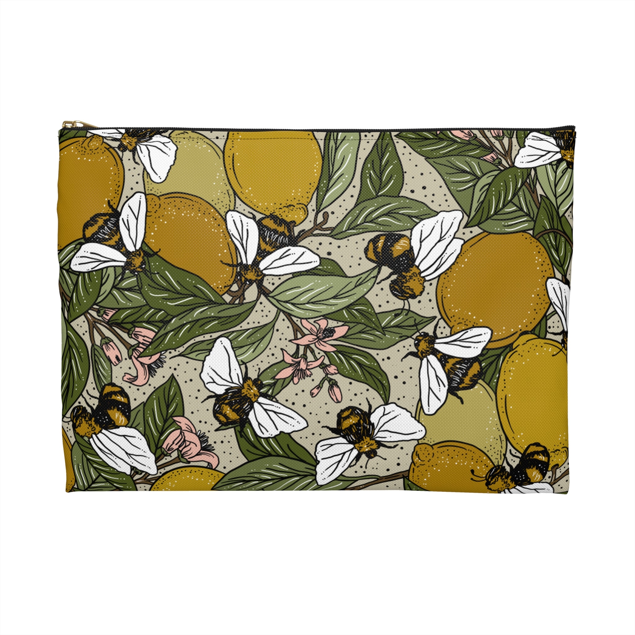 LEMON BLOSSOM // COSMETIC ZIP POUCH