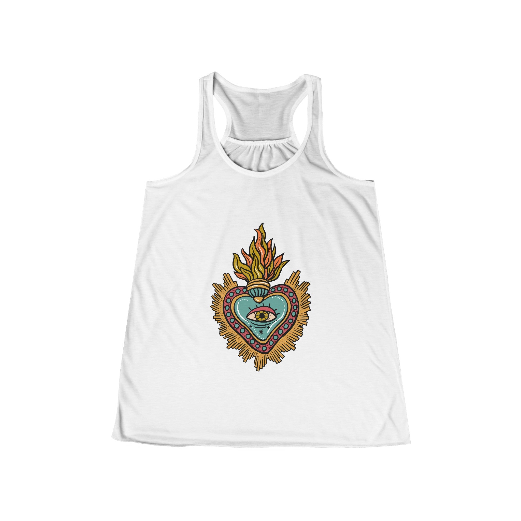 SACRED HEART // FLOWY RACERBACK TANK
