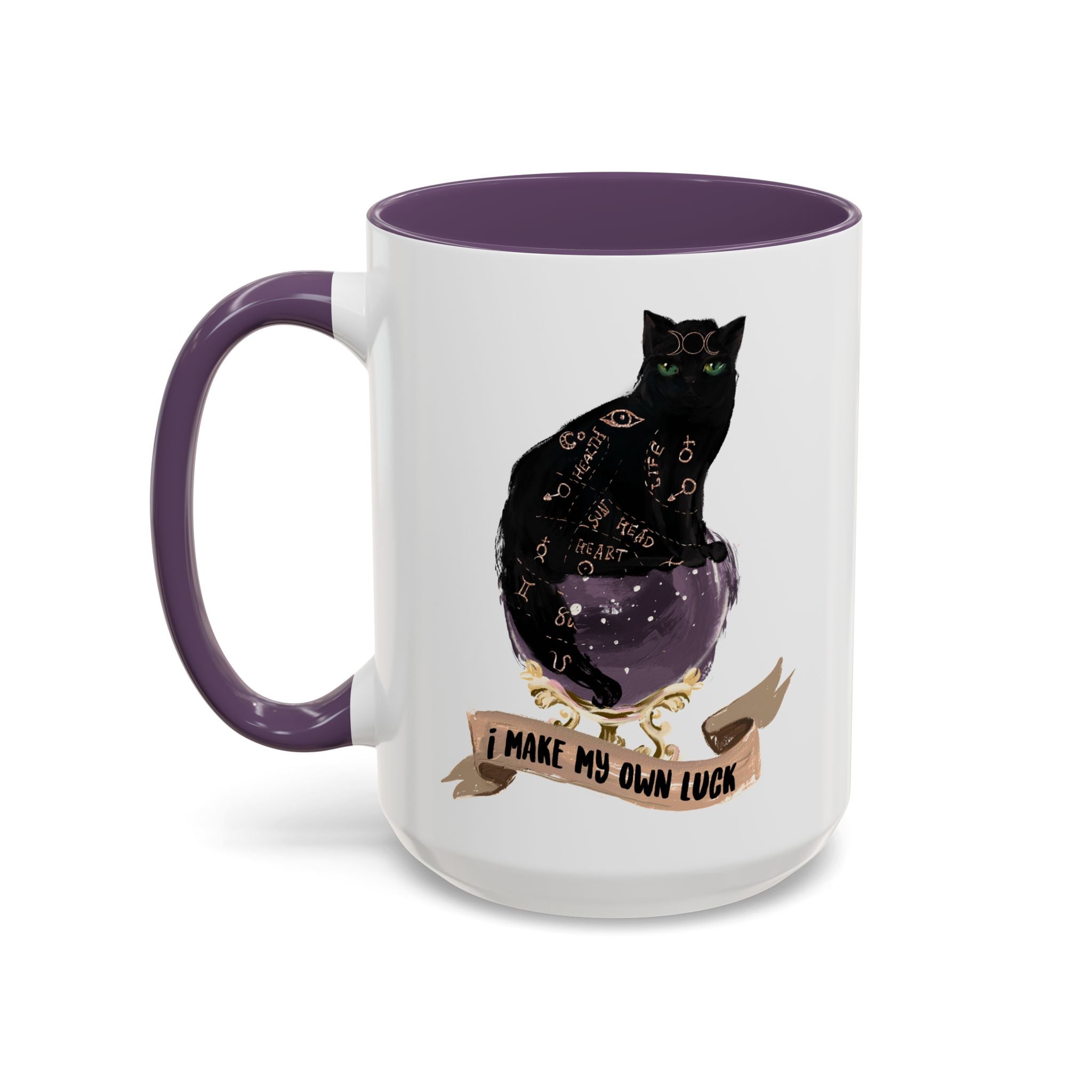 I MAKE MY OWN LUCK // 15 oz COFFEE MUG