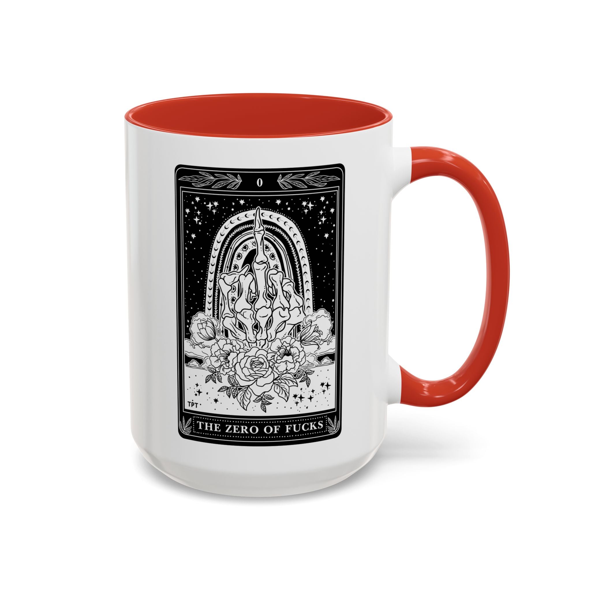 THE ZERO OF FUCKS (B&W) // 15 oz COFFEE MUG