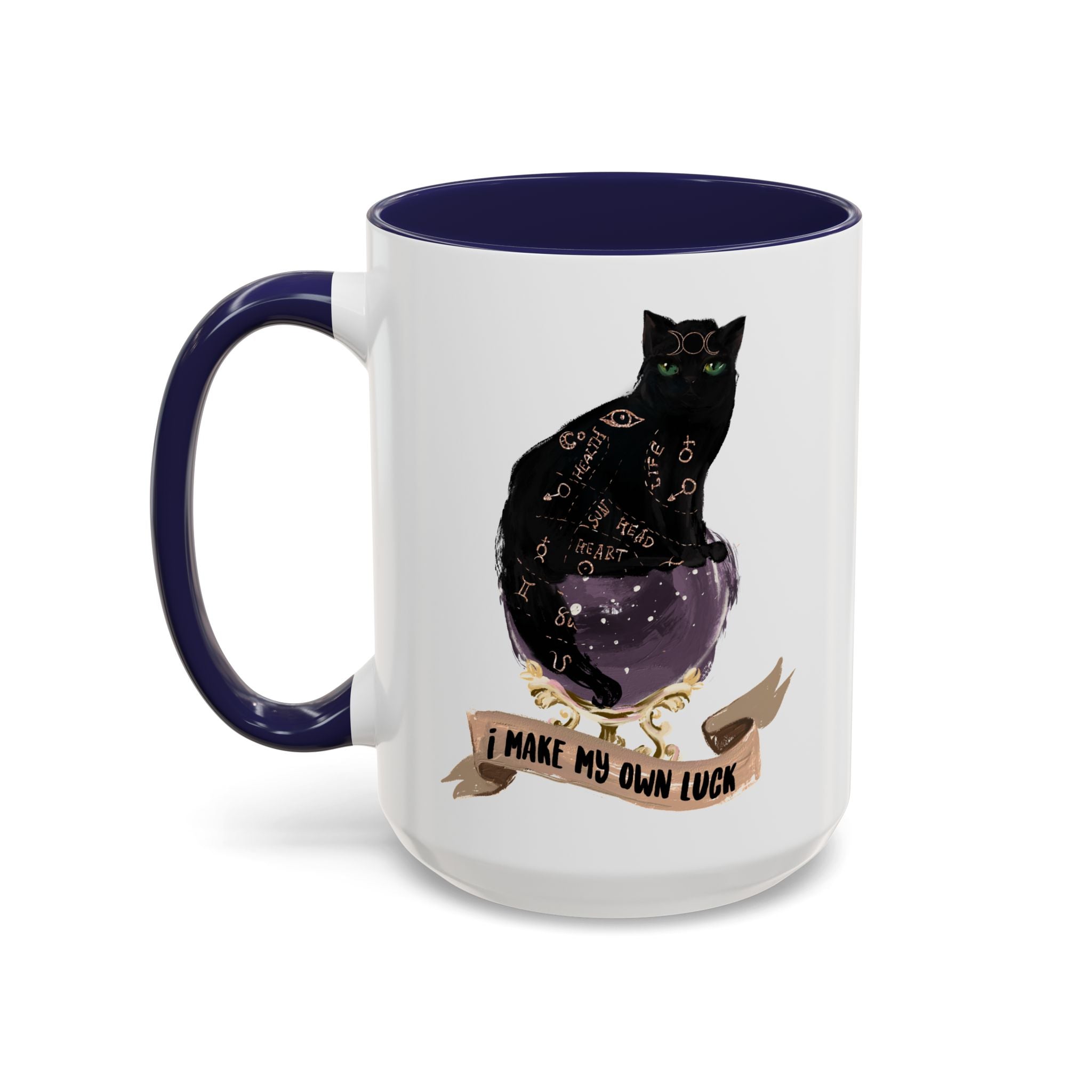 I MAKE MY OWN LUCK // 15 oz COFFEE MUG