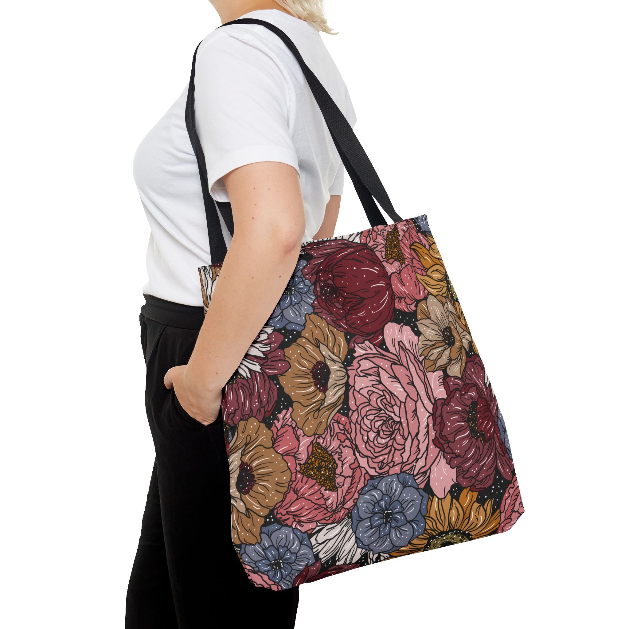 RETRO FLORAL // TOTE BAG (3 SIZES)