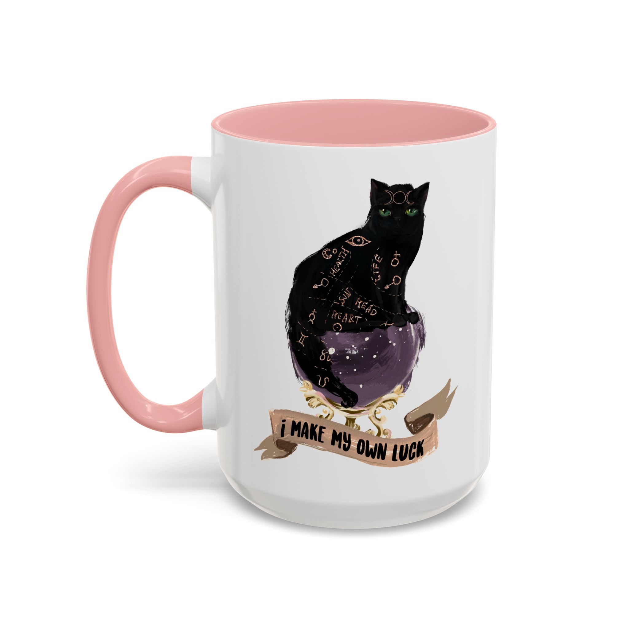 I MAKE MY OWN LUCK // 15 oz COFFEE MUG