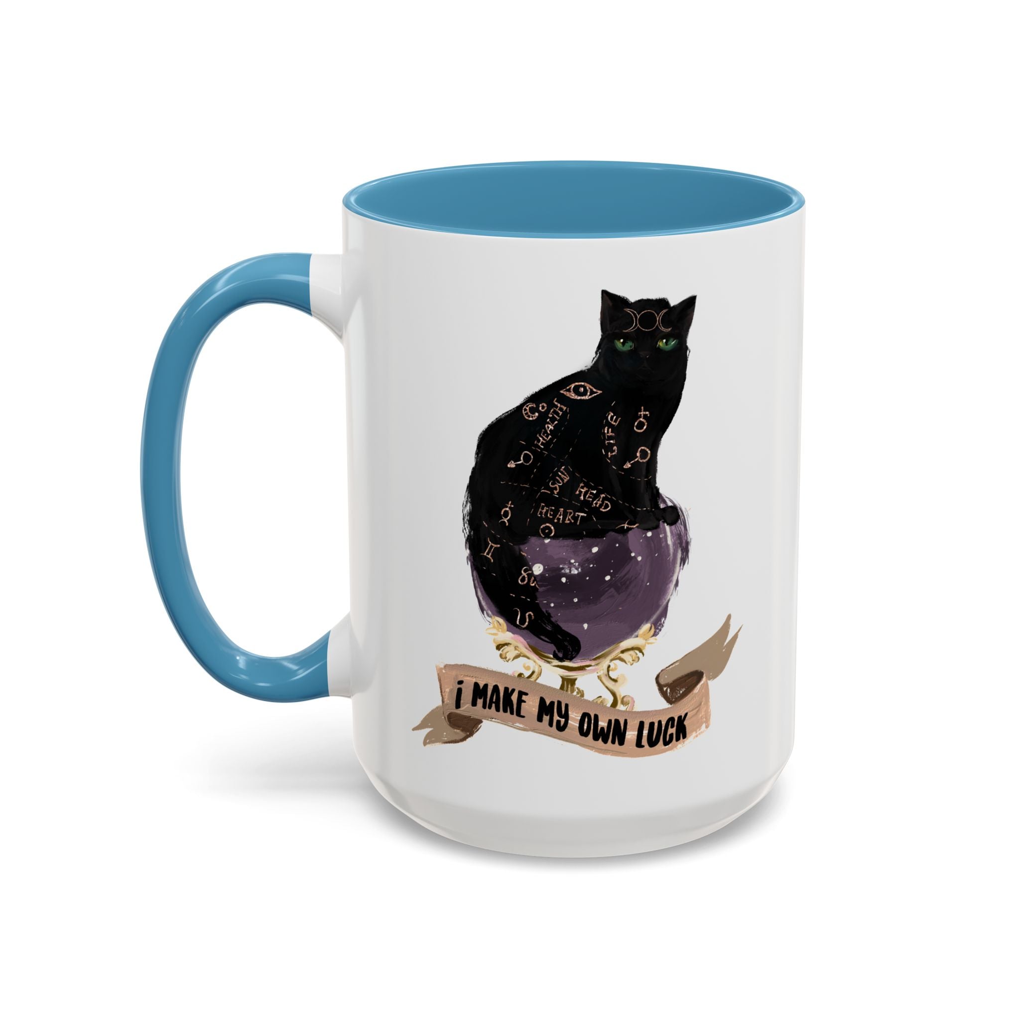 I MAKE MY OWN LUCK // 15 oz COFFEE MUG