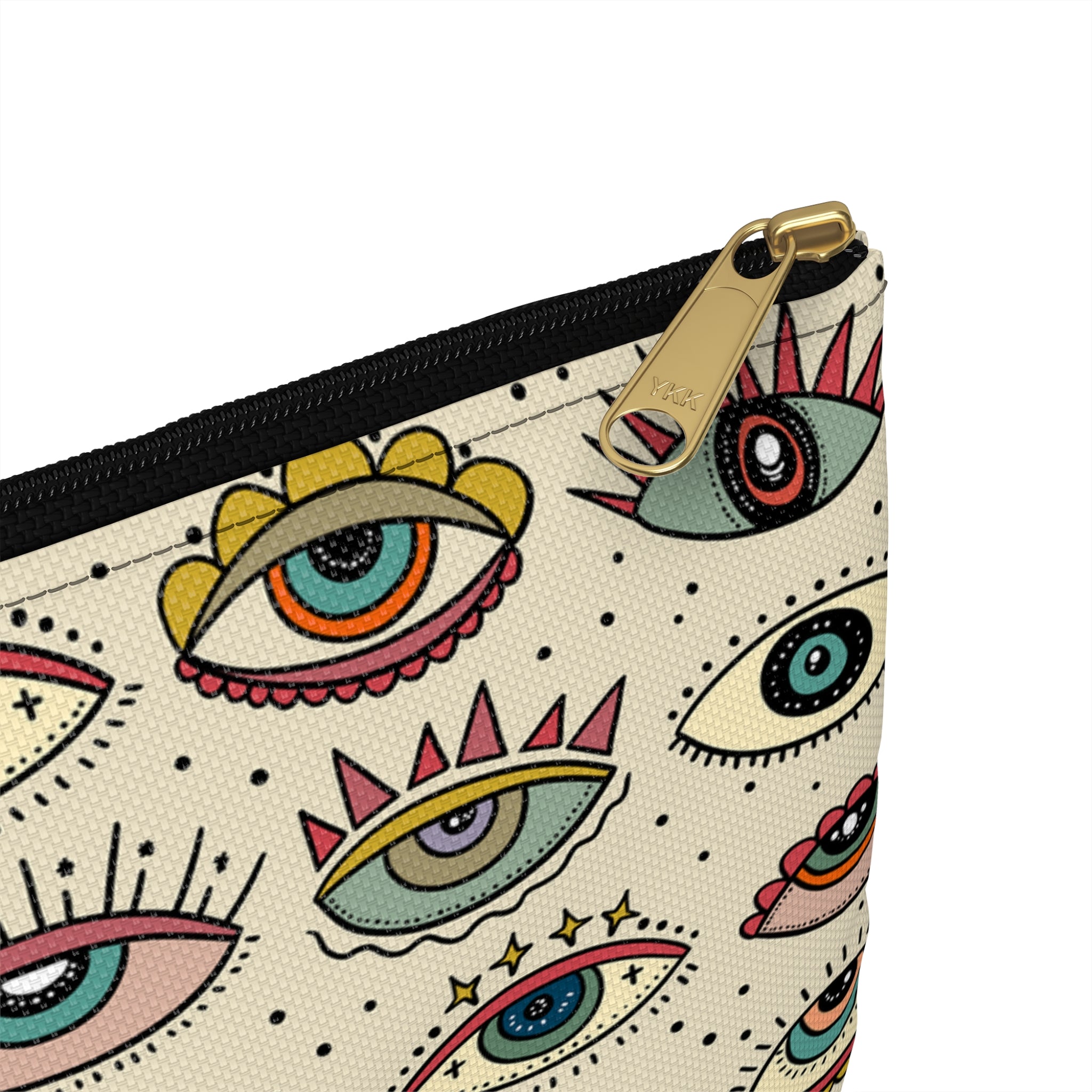 SLEEP WITH ONE EYE OPEN // COSMETIC ZIP POUCH