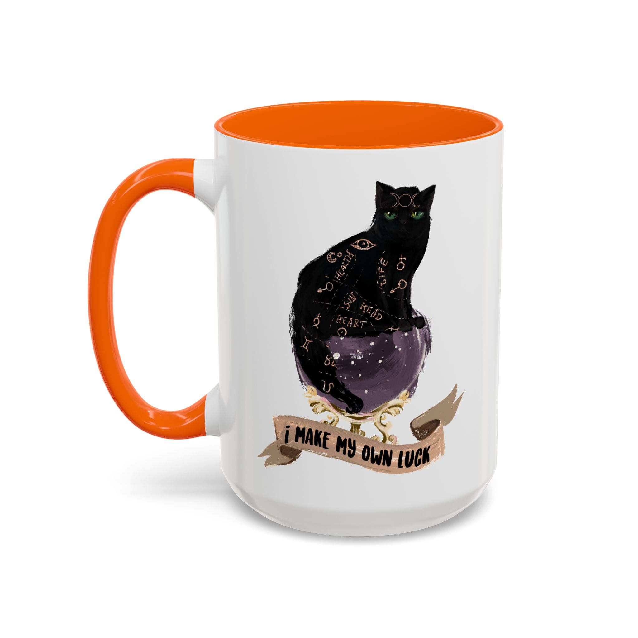 I MAKE MY OWN LUCK // 15 oz COFFEE MUG