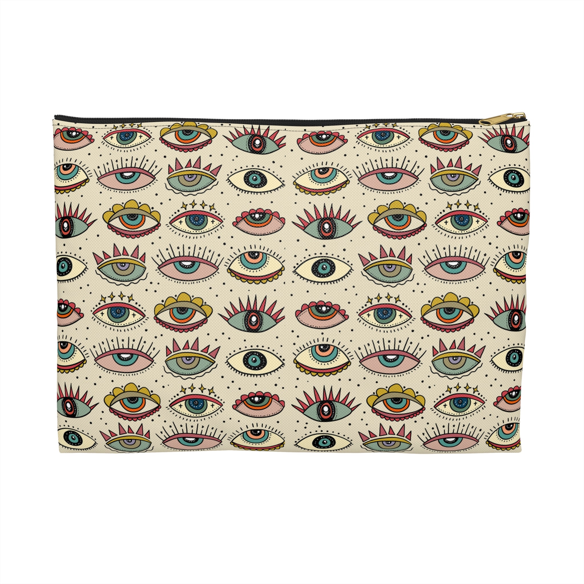 SLEEP WITH ONE EYE OPEN // COSMETIC ZIP POUCH