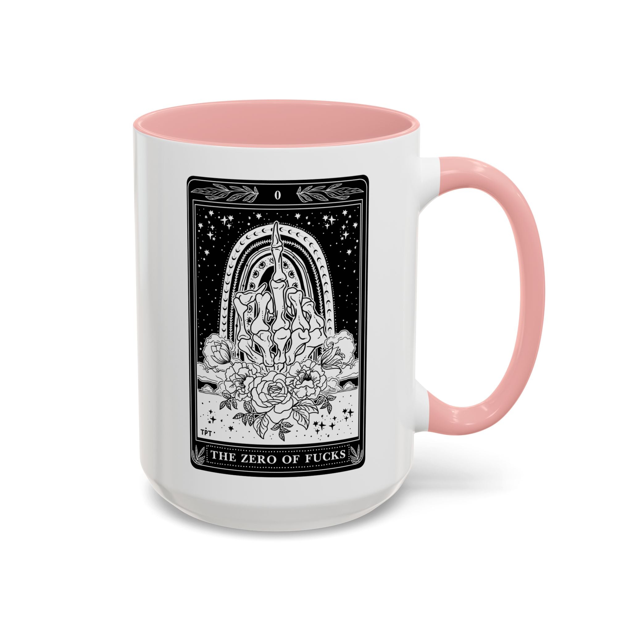 THE ZERO OF FUCKS (B&W) // 15 oz COFFEE MUG