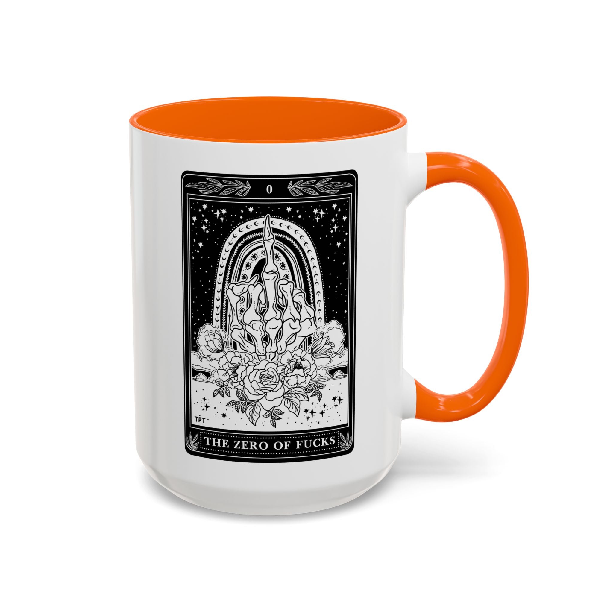THE ZERO OF FUCKS (B&W) // 15 oz COFFEE MUG