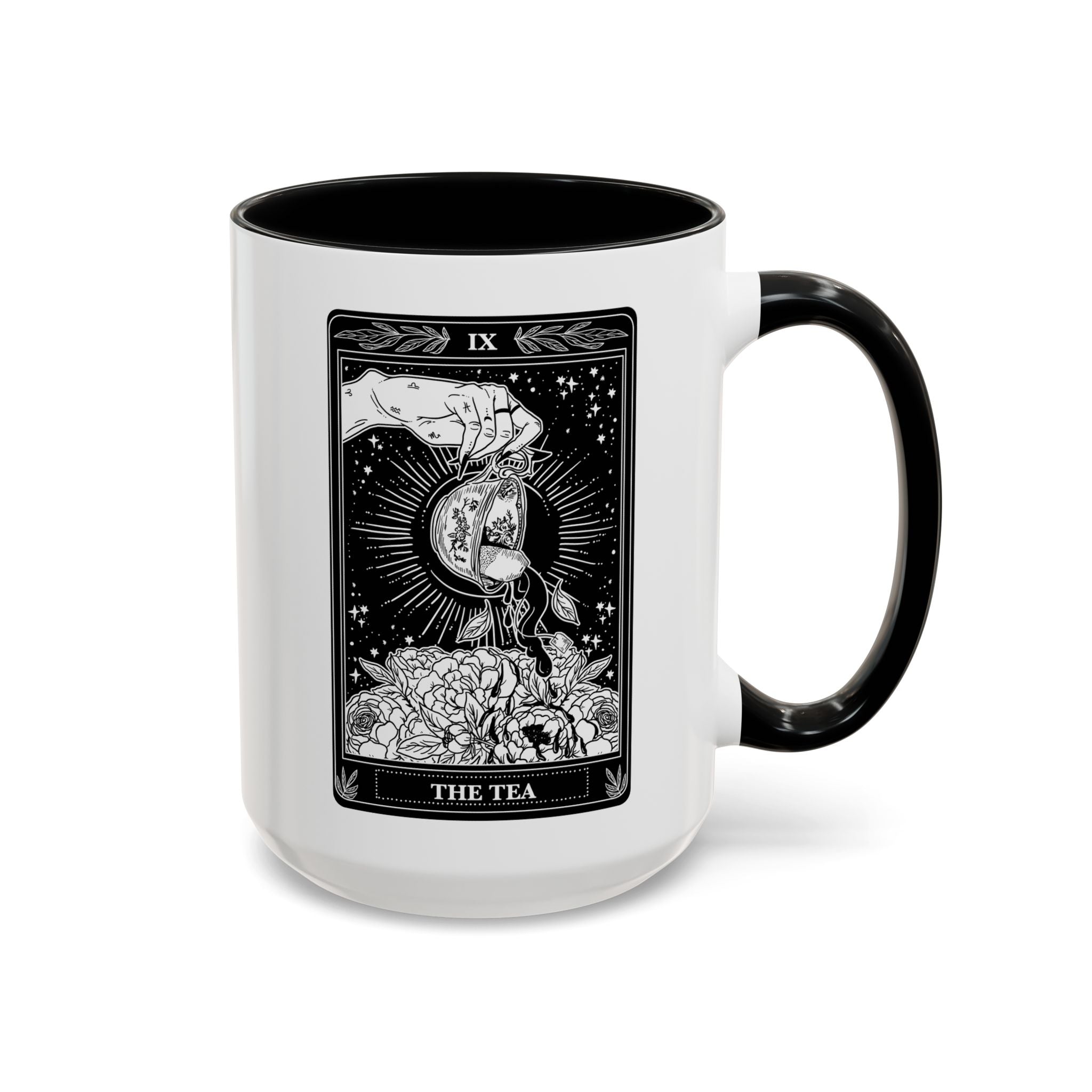 THE TEA (B&W) // 15 oz COFFEE MUG