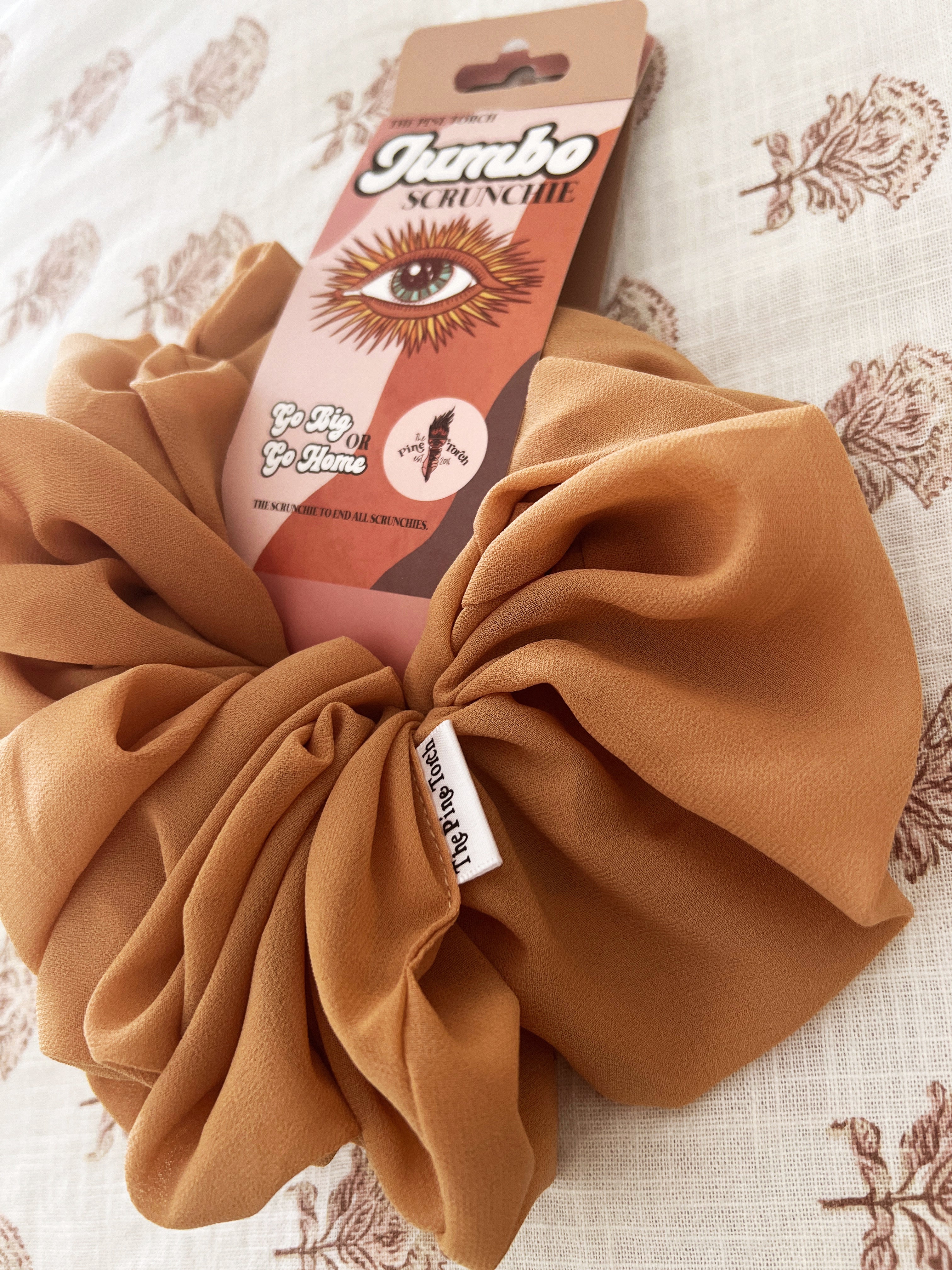 << COYOTE >> CHIFFON JUMBO HAIR SCRUNCHIE
