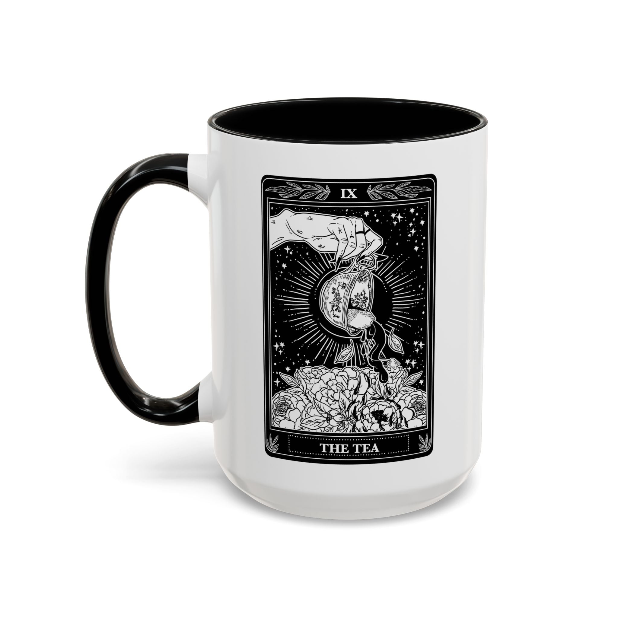 THE TEA (B&W) // 15 oz COFFEE MUG