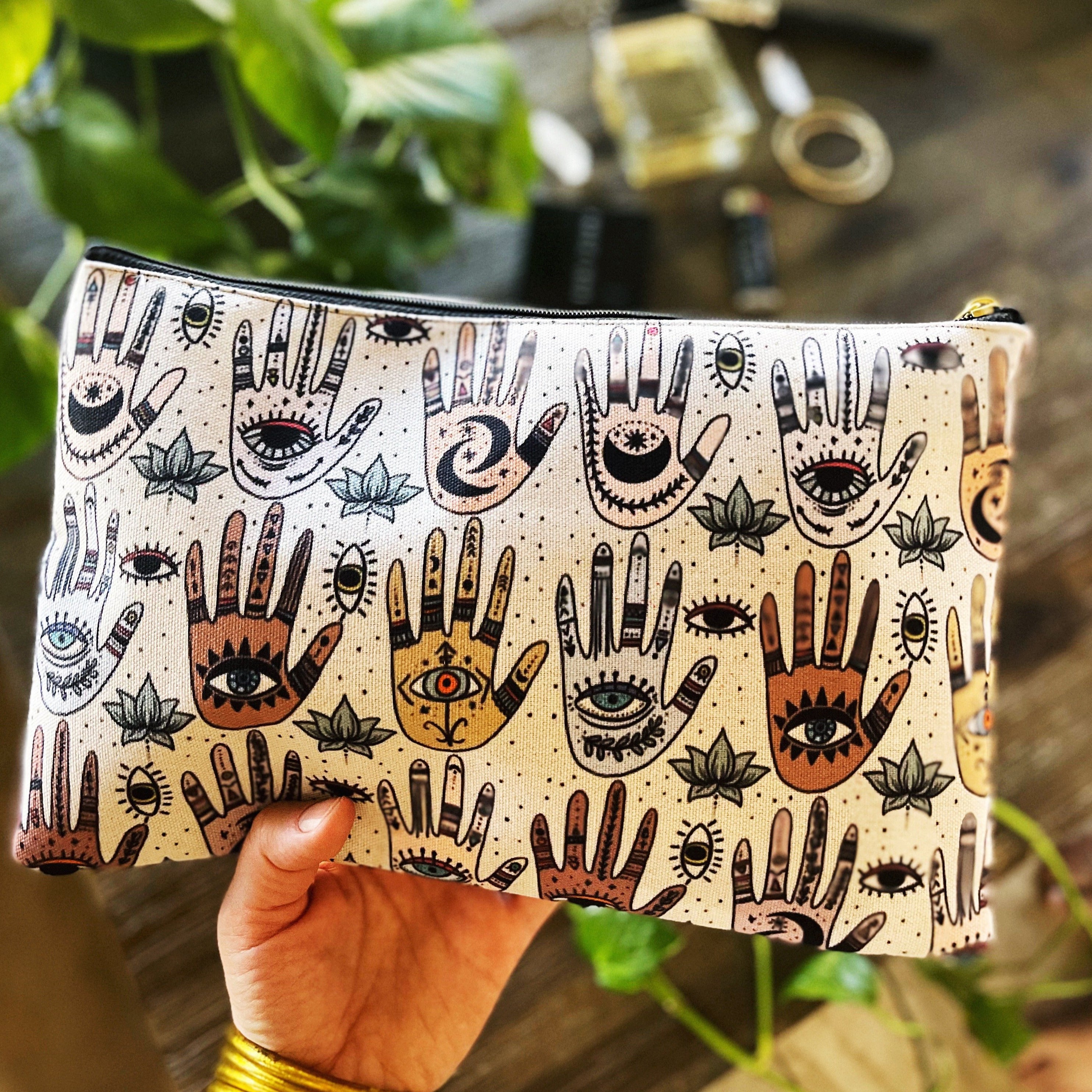 HELPING HANDS // COSMETIC ZIP POUCH