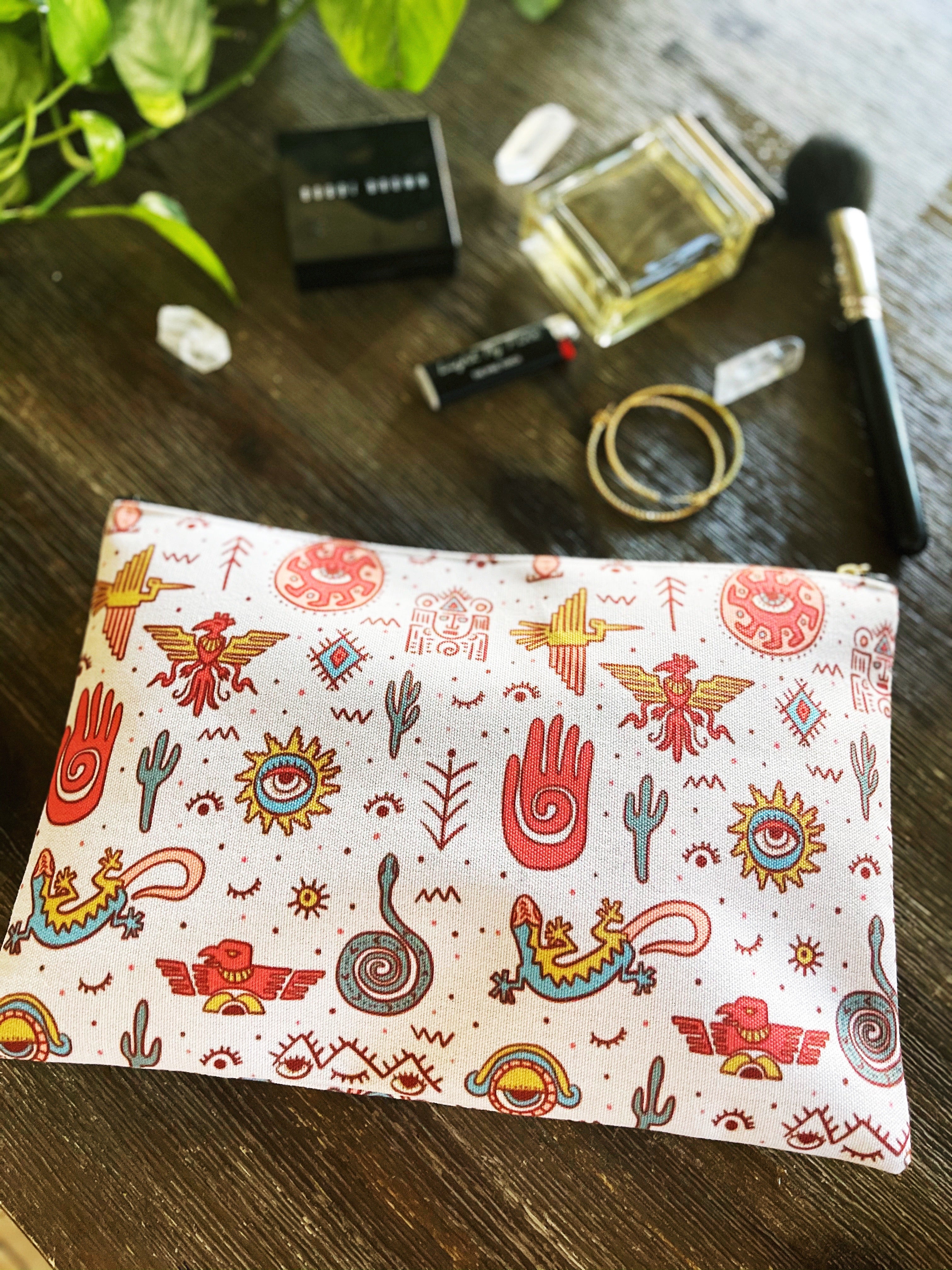 AZTEC-NOLOGY // COSMETIC ZIP POUCH