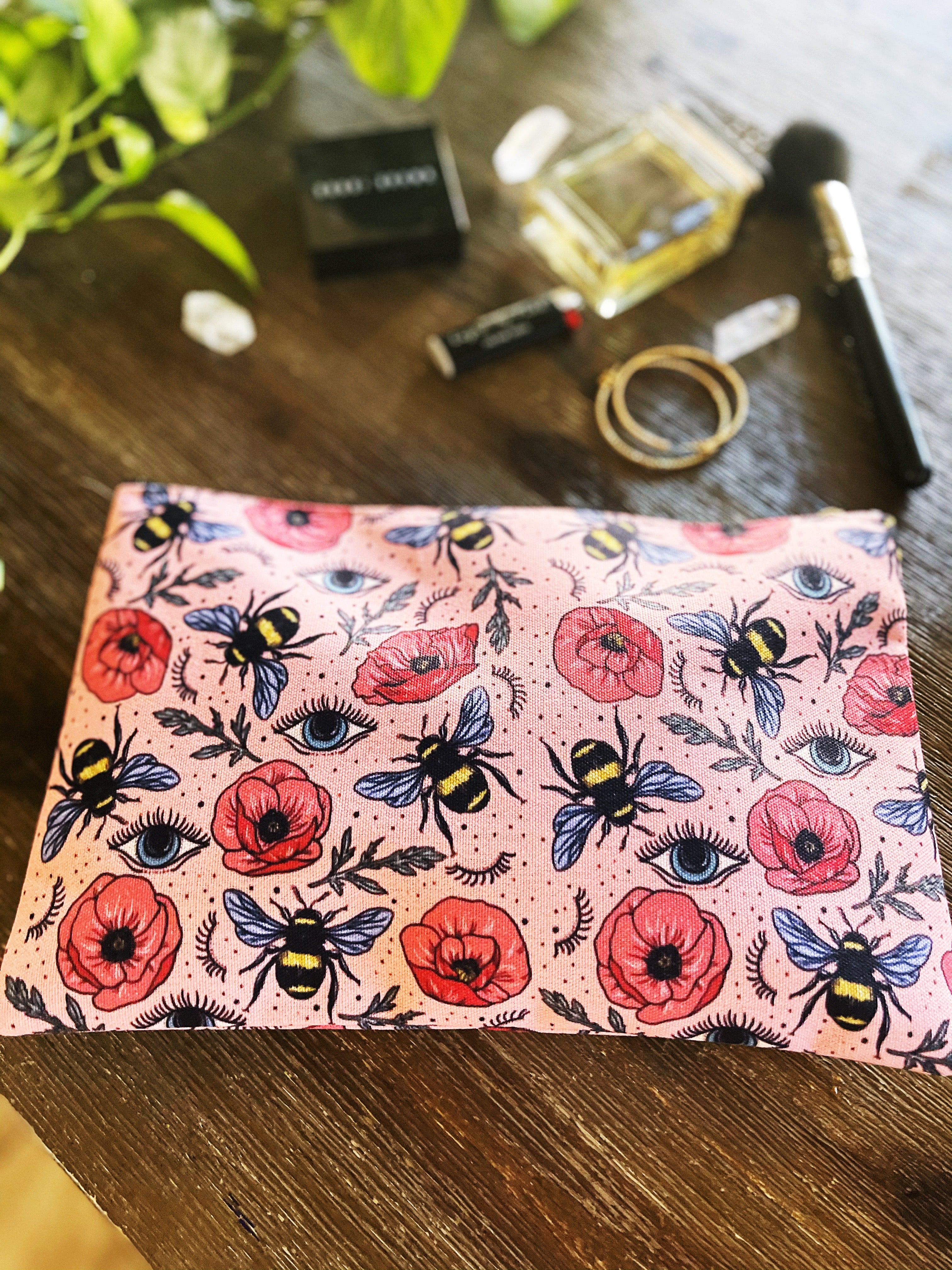 BEE'S KNEES // COSMETIC ZIP POUCH