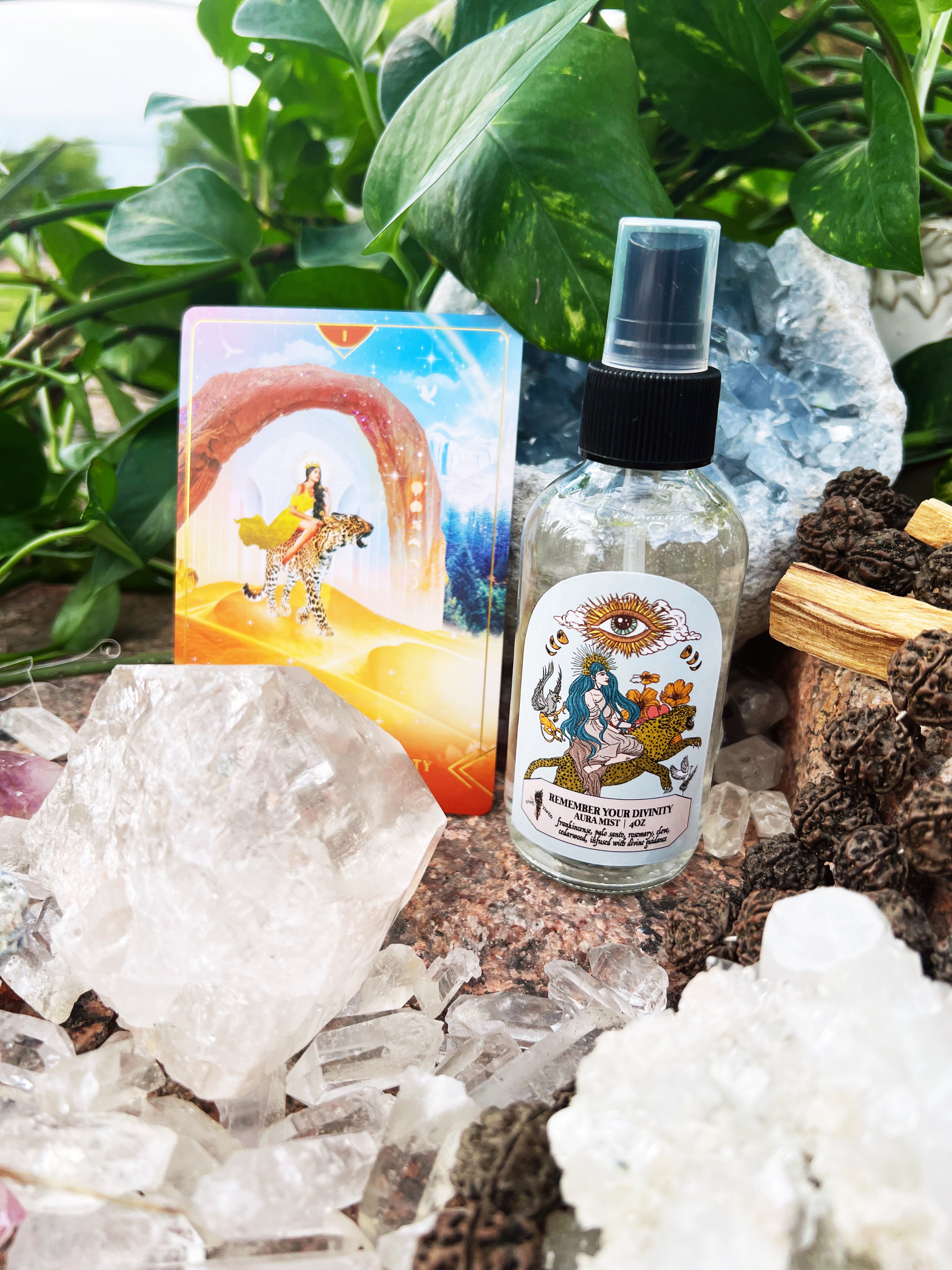 REMEMBER YOUR DIVINITY << CRYSTAL INFUSED AURA MIST >>