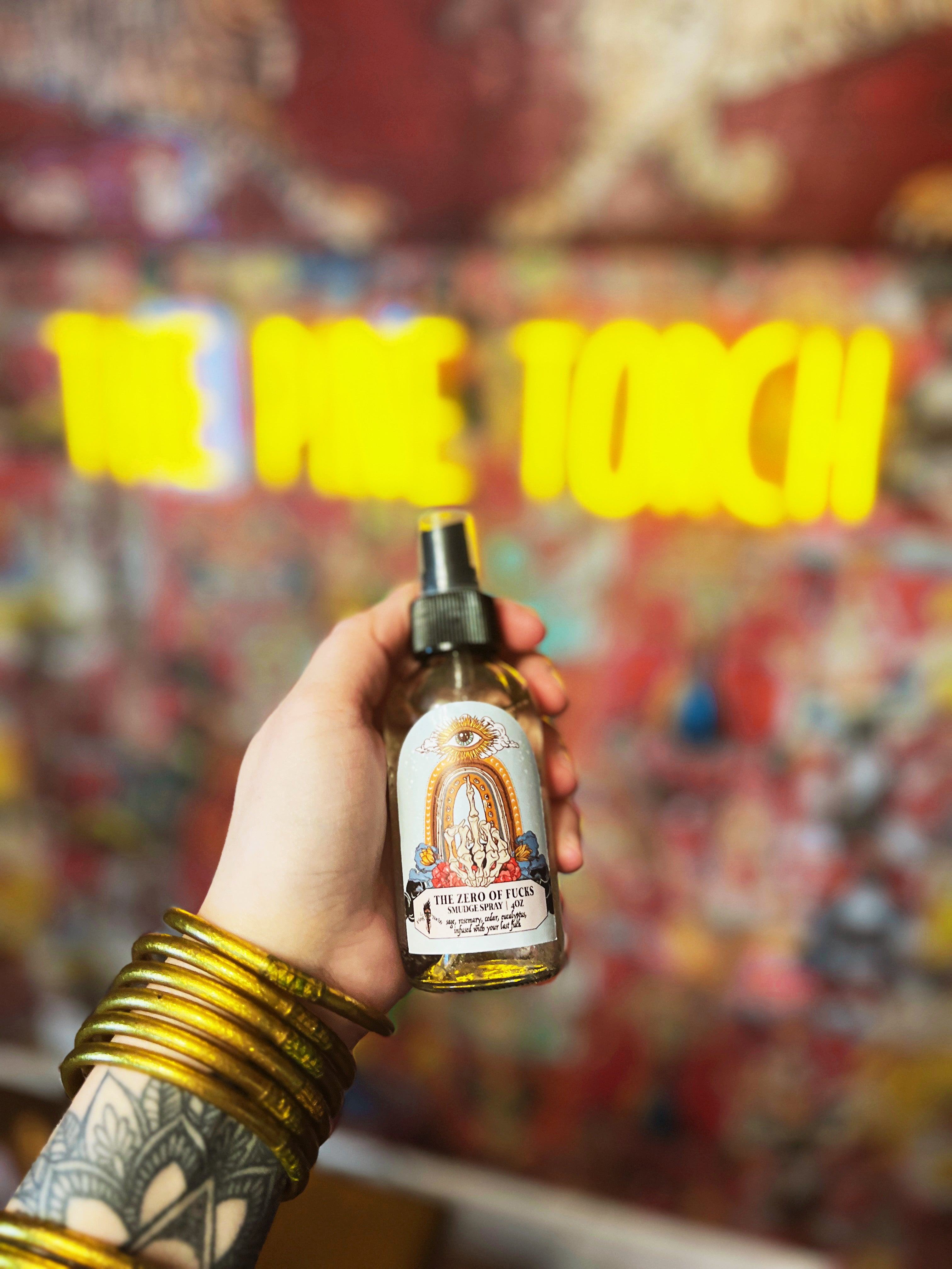 THE ZERO OF F*CKS << CRYSTAL INFUSED SMUDGE SPRAY >>