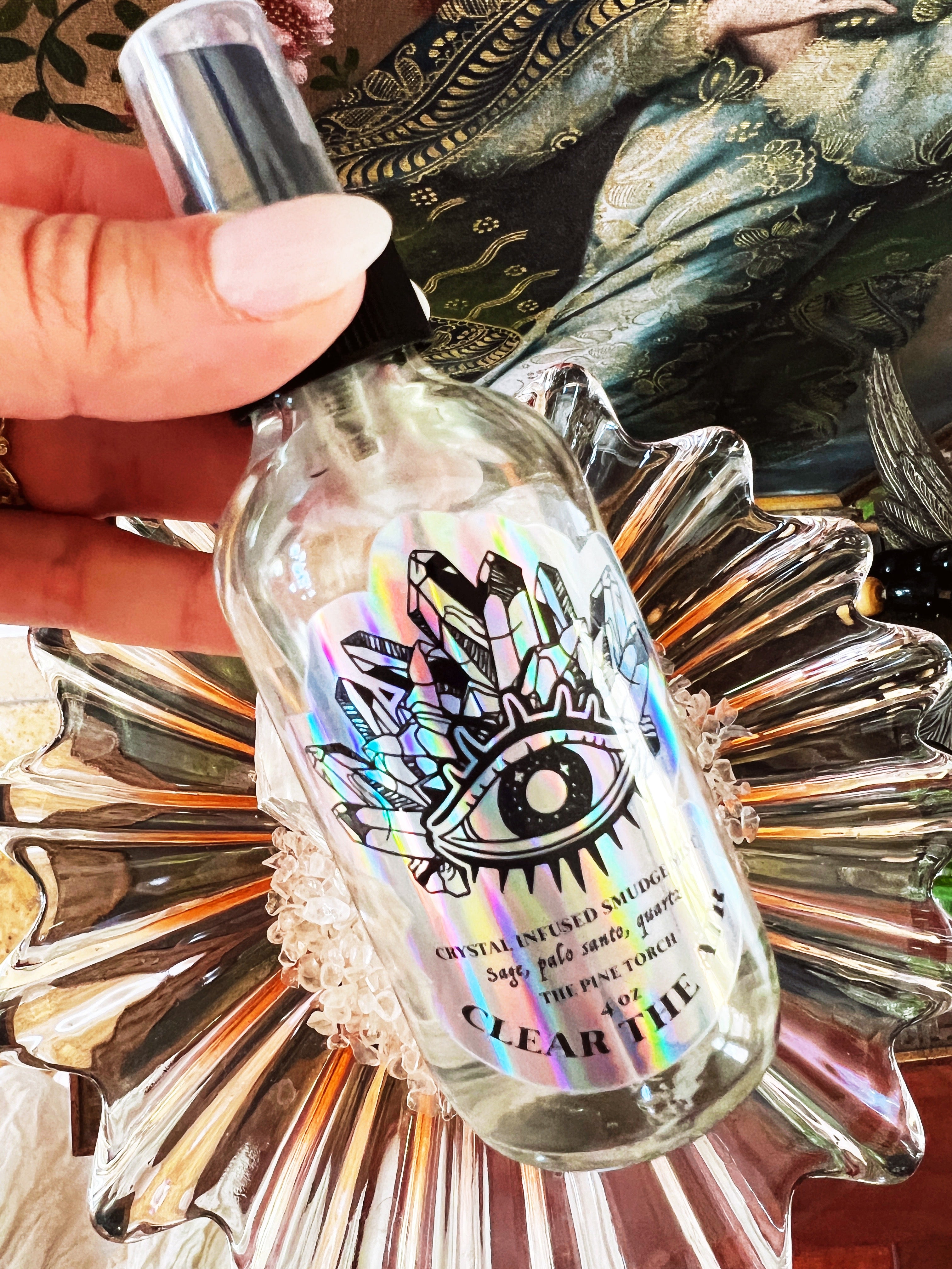 50% OFF DEAL // CLEAR THE AIR << CRYSTAL INFUSED SMUDGE MIST >>