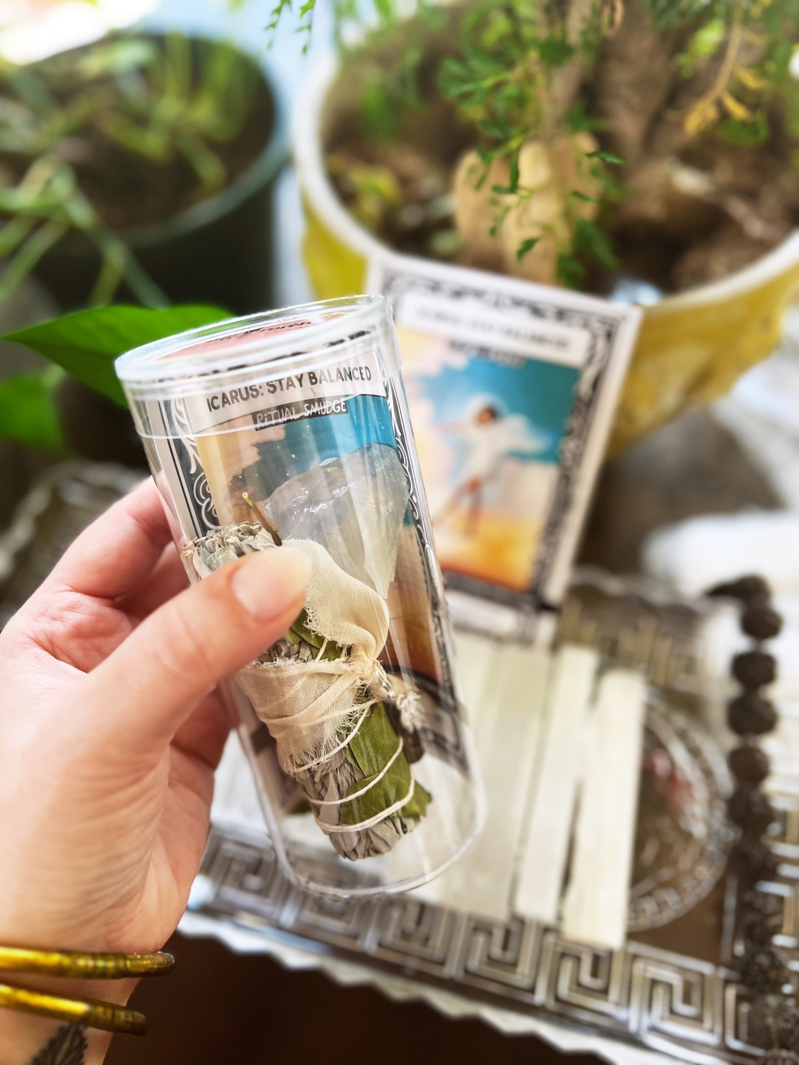 ICARUS: STAY BALANCED << EUCALYPTUS LAVENDER SAGE WITH OPALITE >> RITUAL KIT