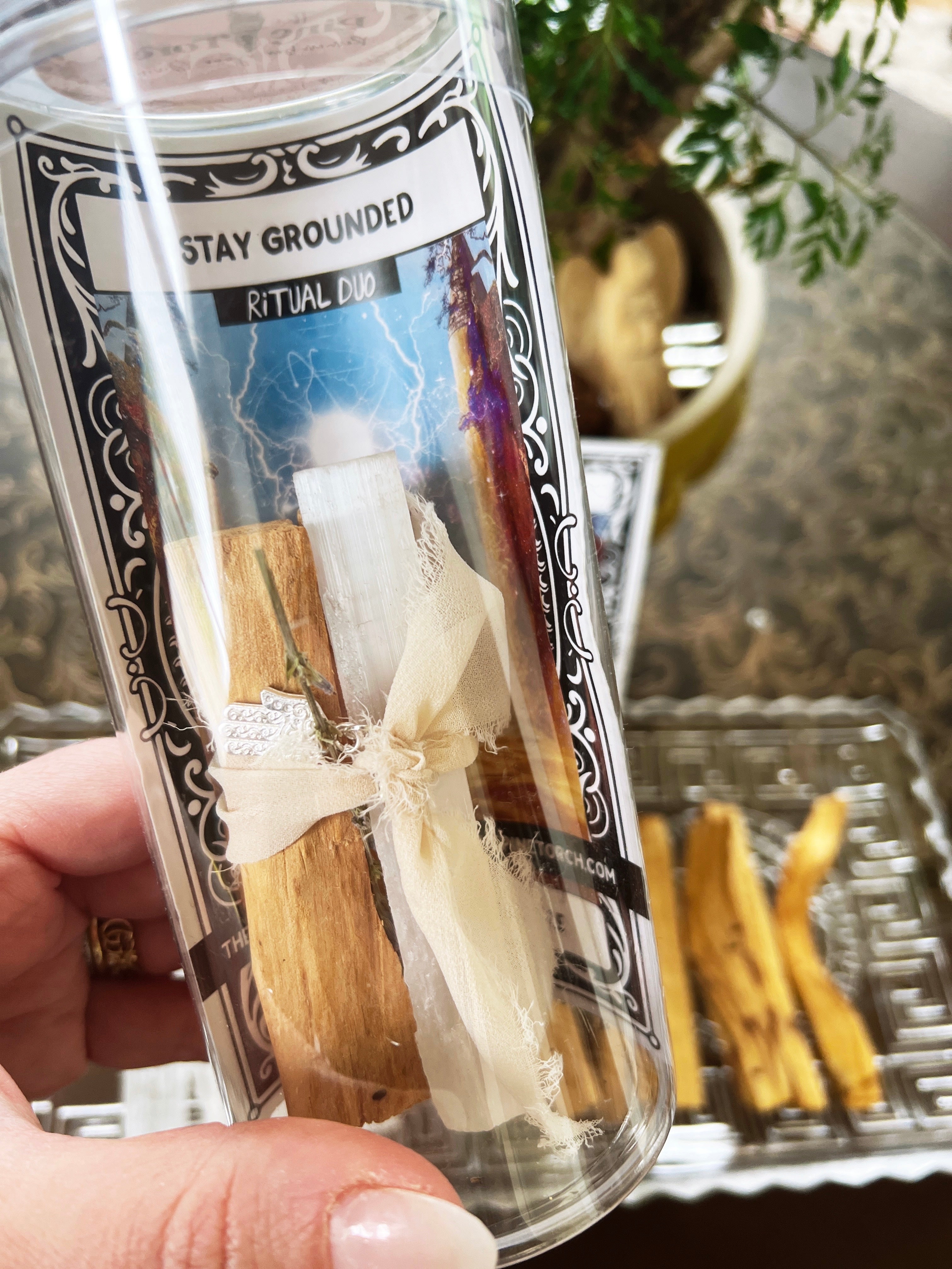 STAY GROUNDED << PALO SANTO, SELENITE, LAVENDER >> RITUAL KIT