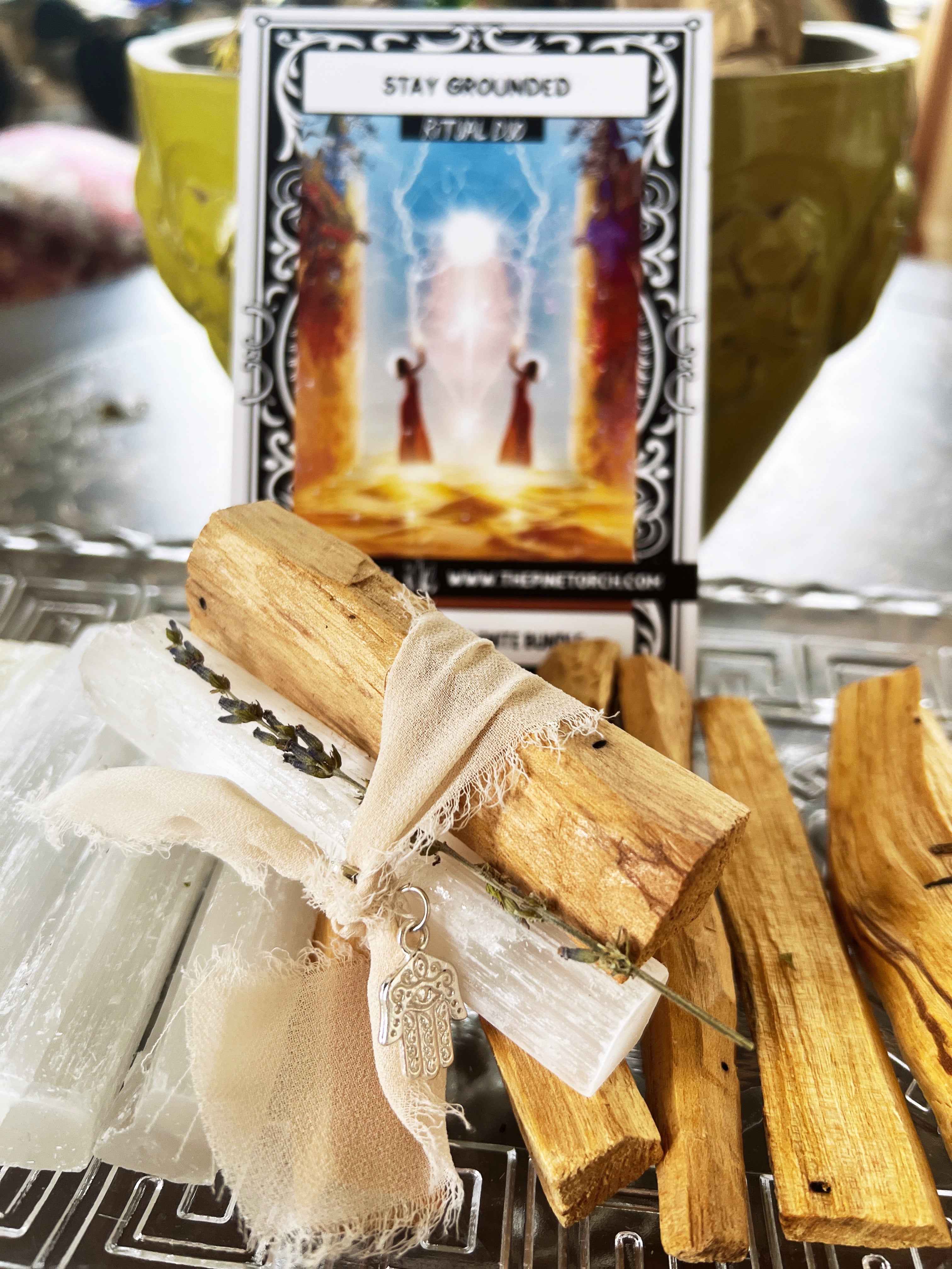 STAY GROUNDED << PALO SANTO, SELENITE, LAVENDER >> RITUAL KIT
