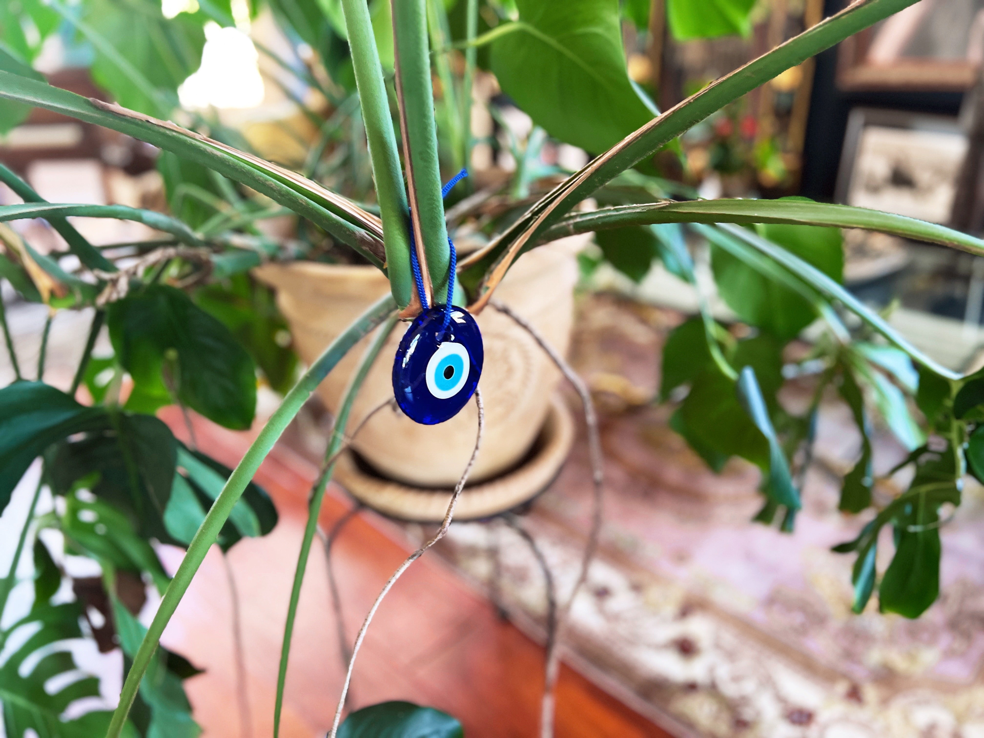 EVIL EYE << PLANT OR CAR HANGING AMULET >>