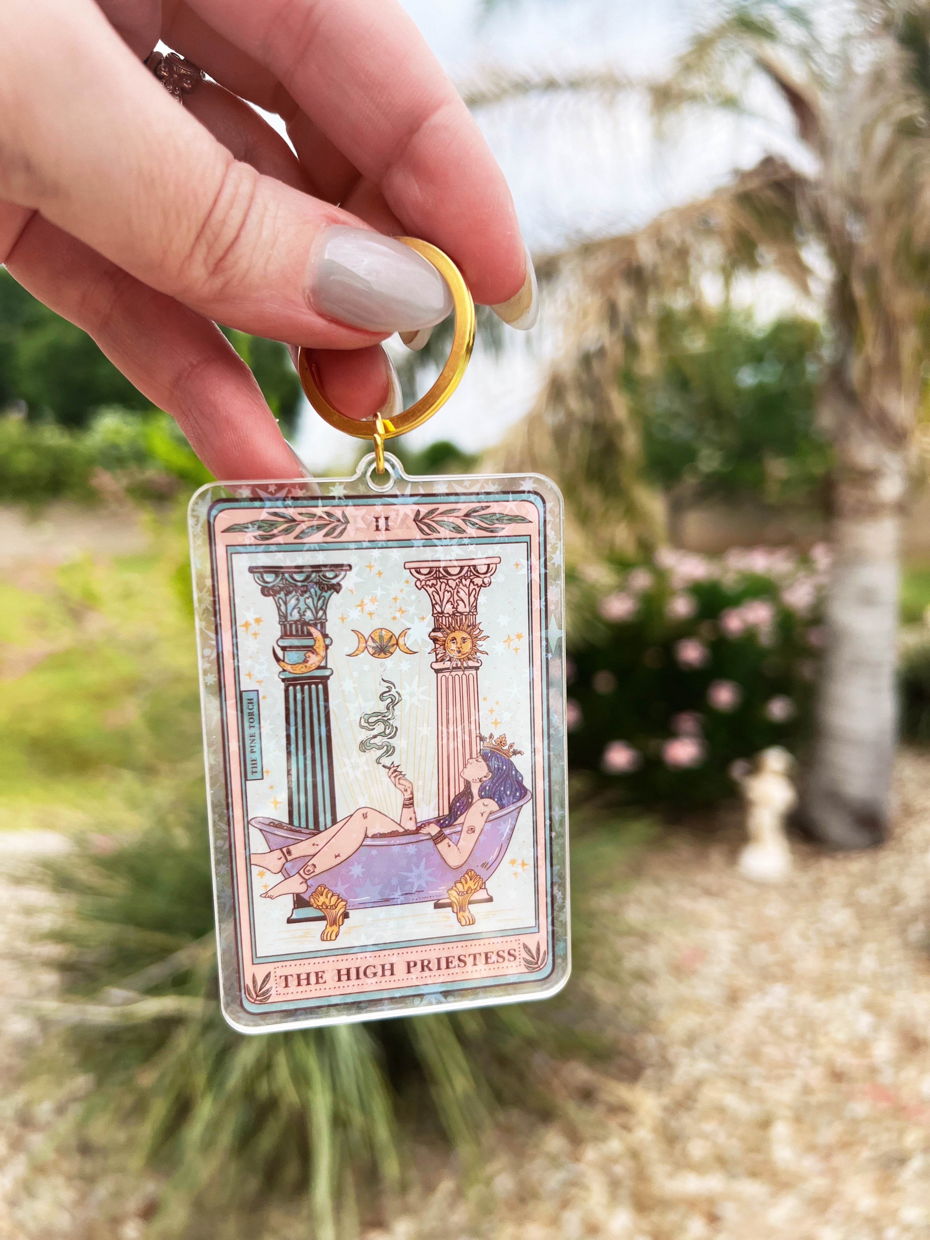 THE HIGH PRIESTESS « HOLOGRAPHIC KEYCHAIN »