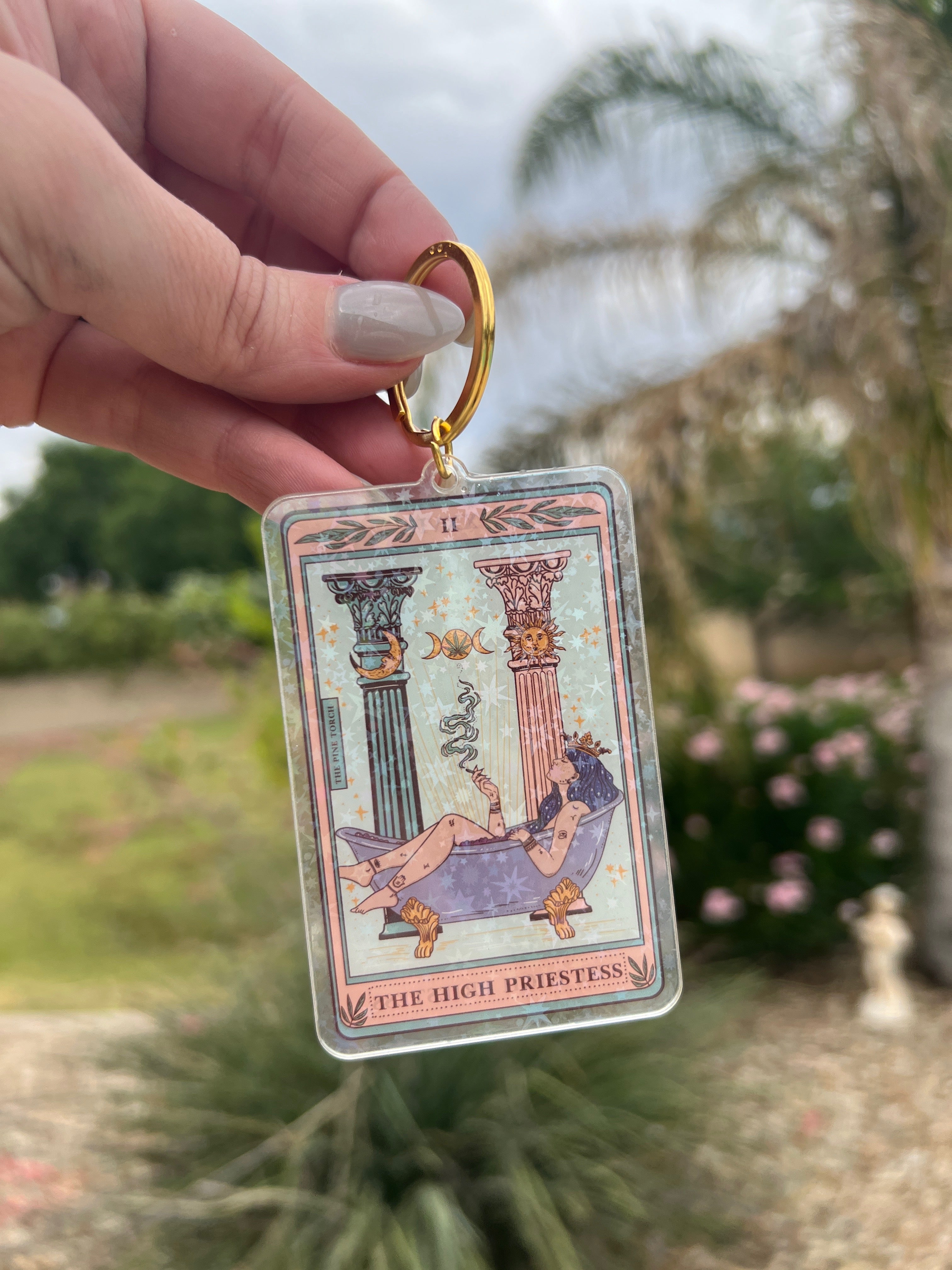 THE HIGH PRIESTESS « HOLOGRAPHIC KEYCHAIN »