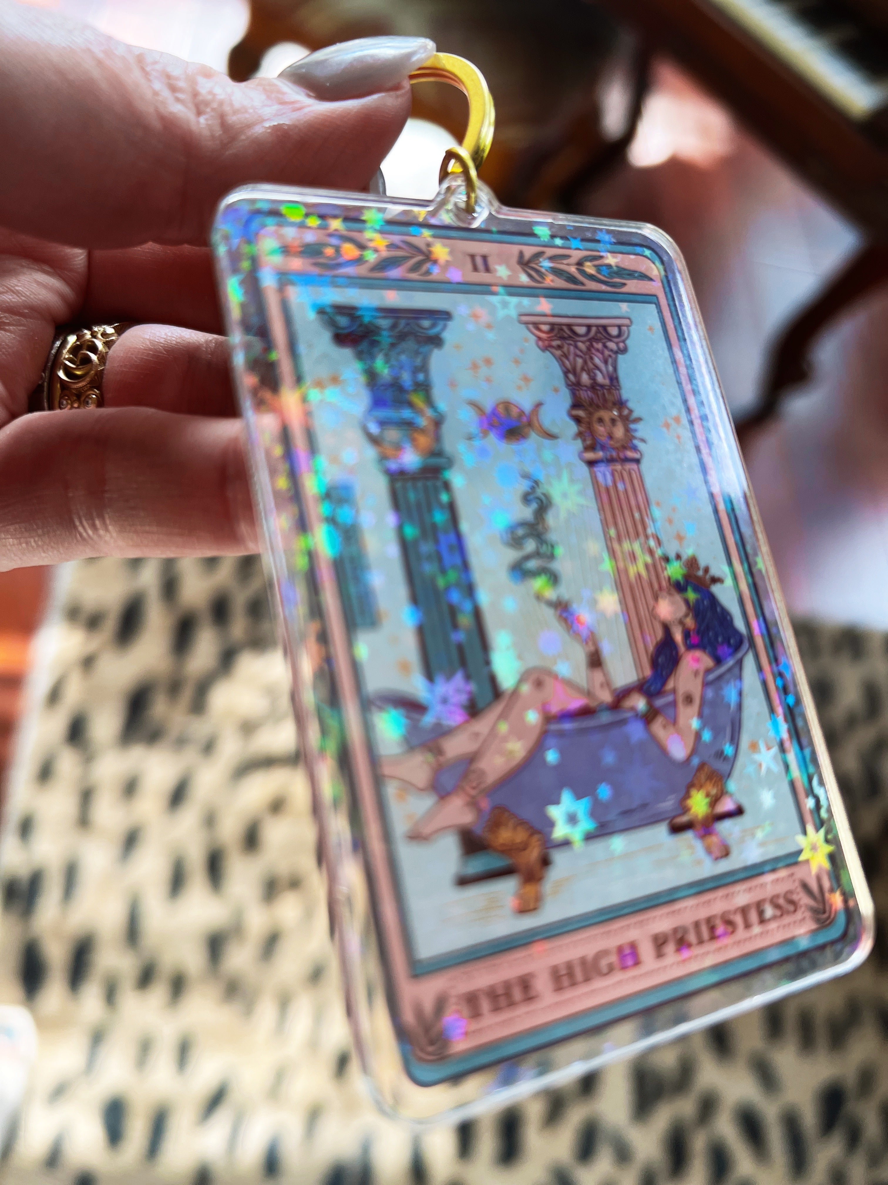 THE HIGH PRIESTESS « HOLOGRAPHIC KEYCHAIN »