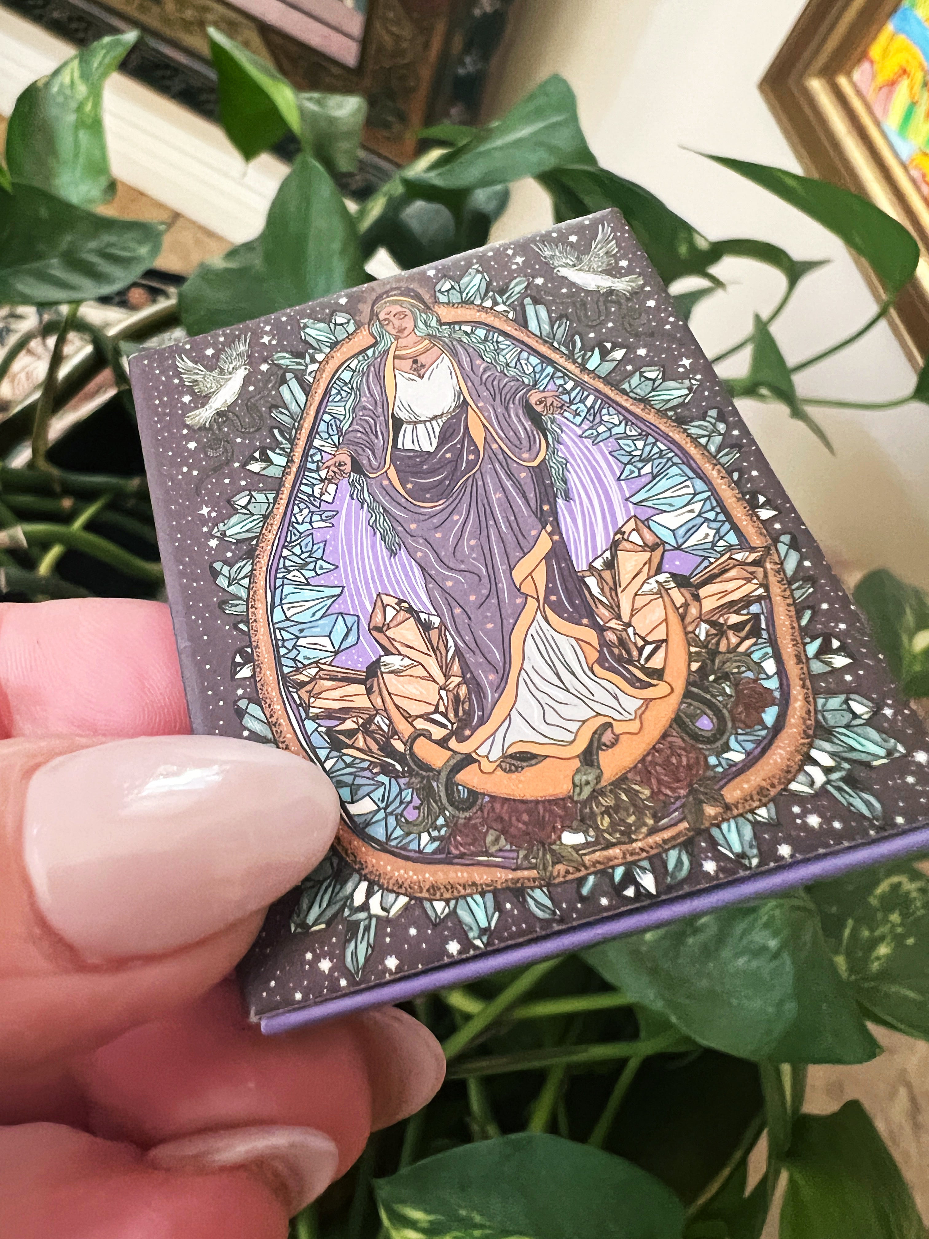 MARY WITH CRYSTALS << MATCHBOOK >>