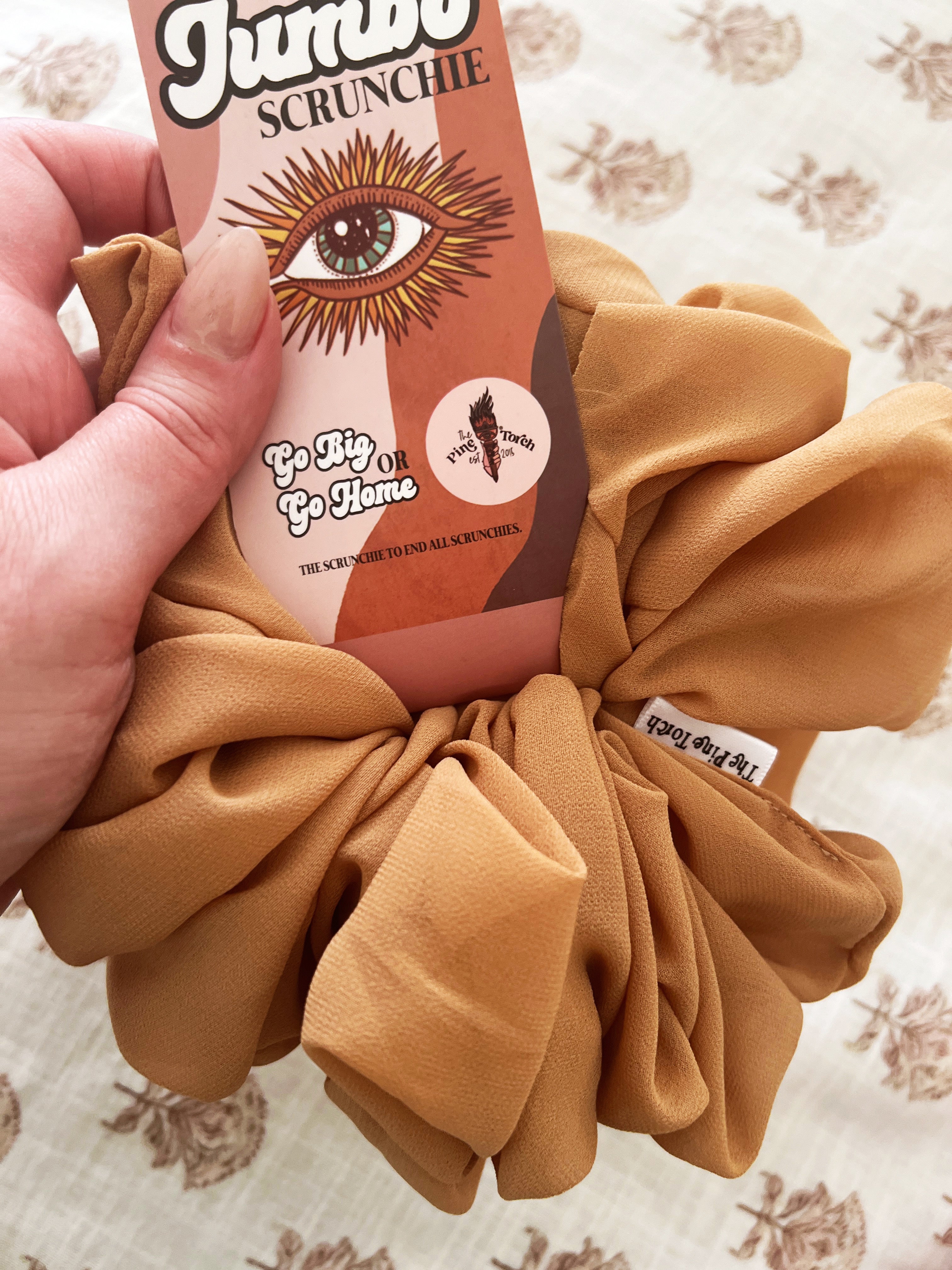 << ASSORTED COLORS >> CHIFFON JUMBO HAIR SCRUNCHIE