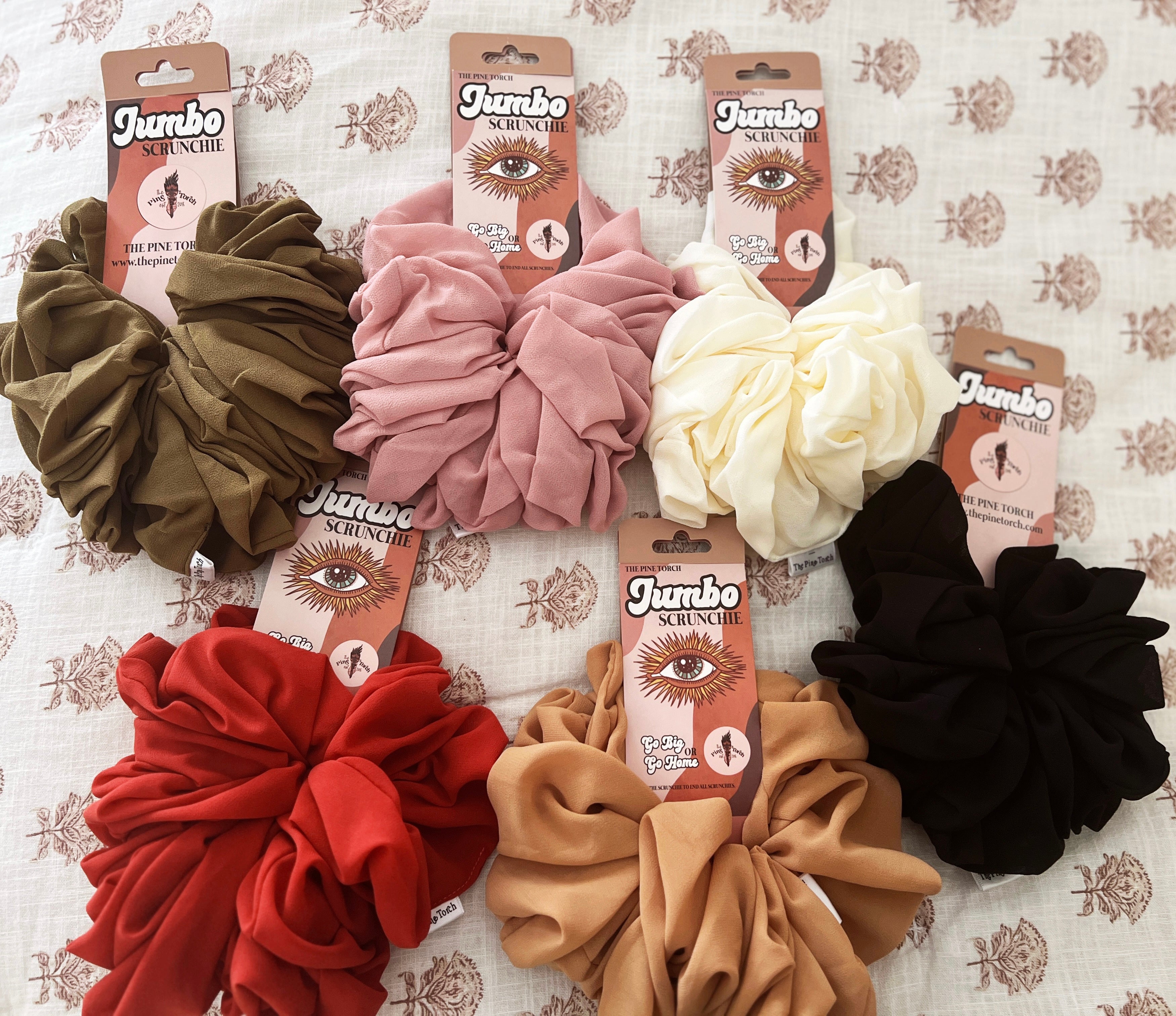 << COYOTE >> CHIFFON JUMBO HAIR SCRUNCHIE