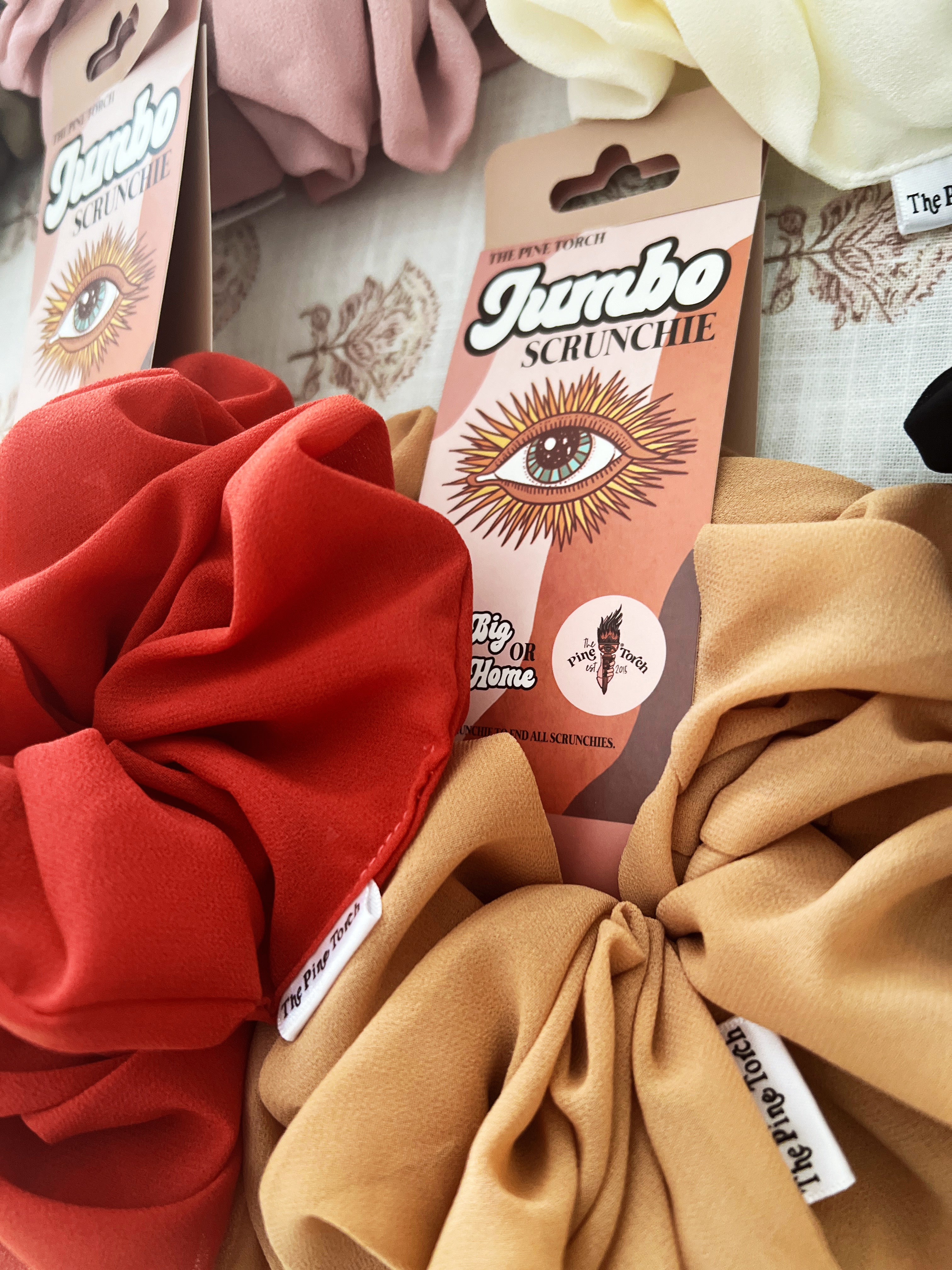 << COYOTE >> CHIFFON JUMBO HAIR SCRUNCHIE