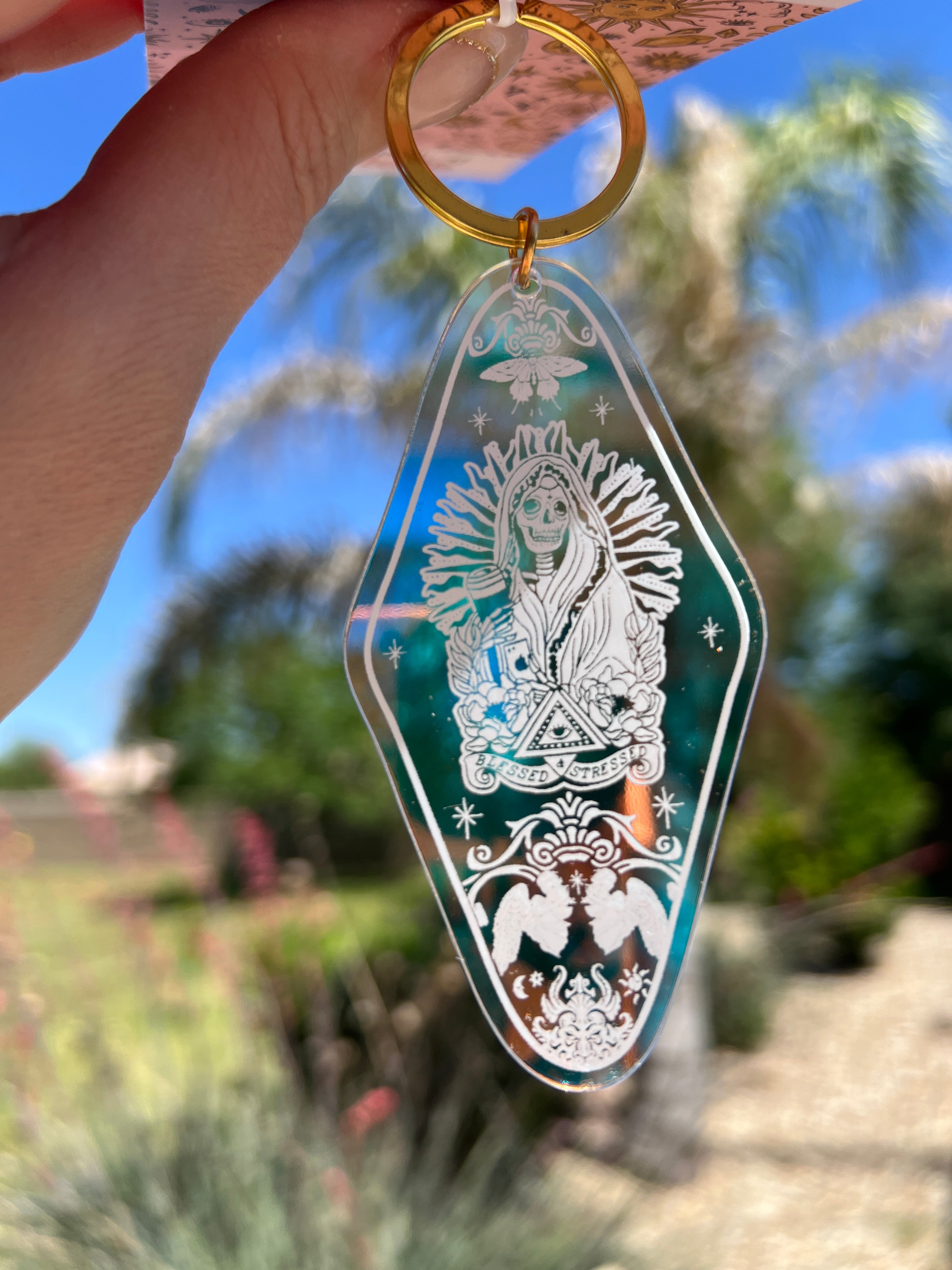 BLESSED AND STRESSED « HOTEL KEYCHAIN »